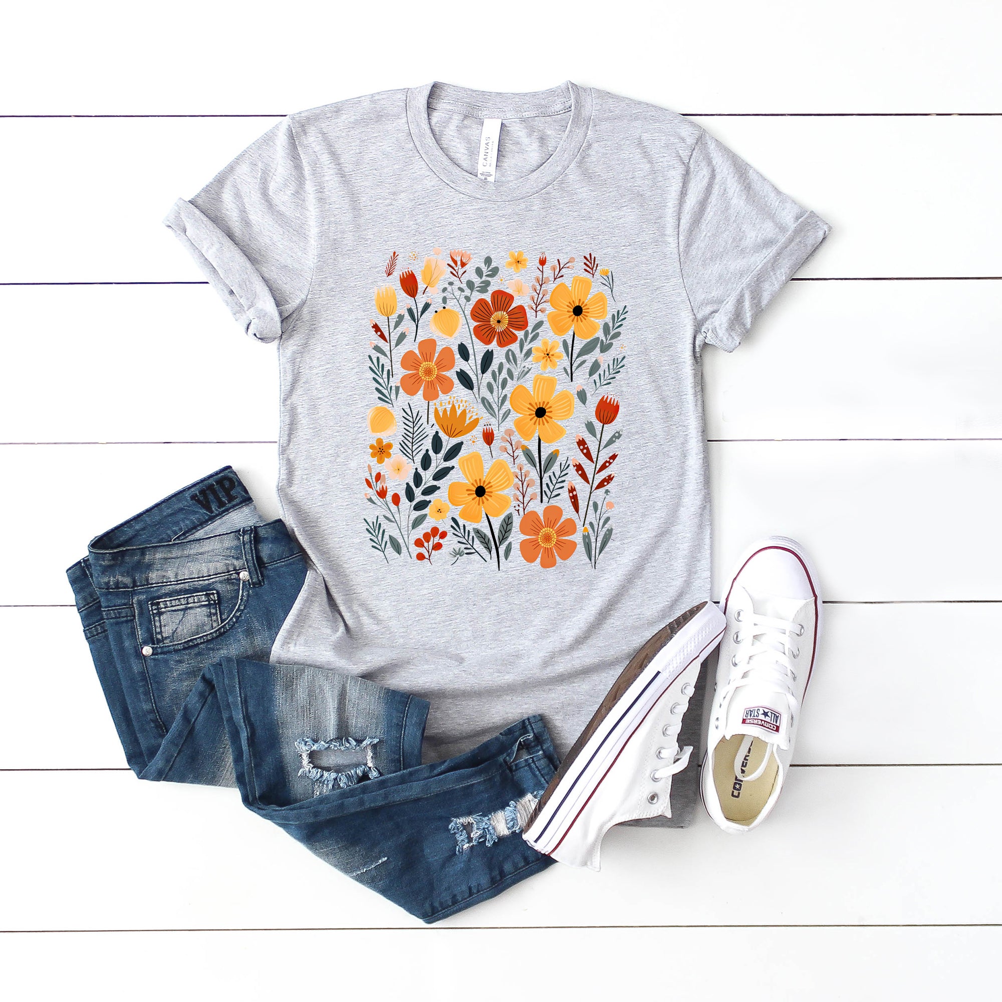 Nature Wildflowers | Short Sleeve Crew Neck