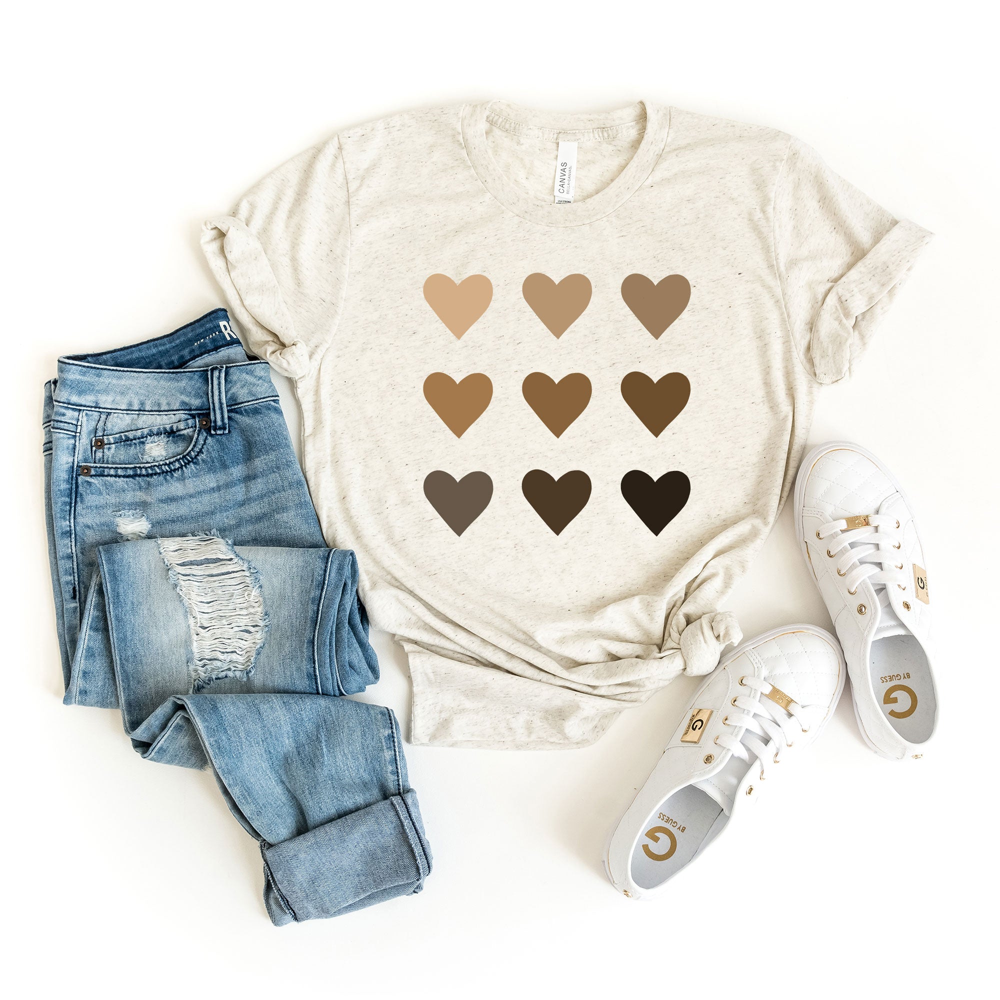 Melanin Hearts | Short Sleeve Graphic Tee
