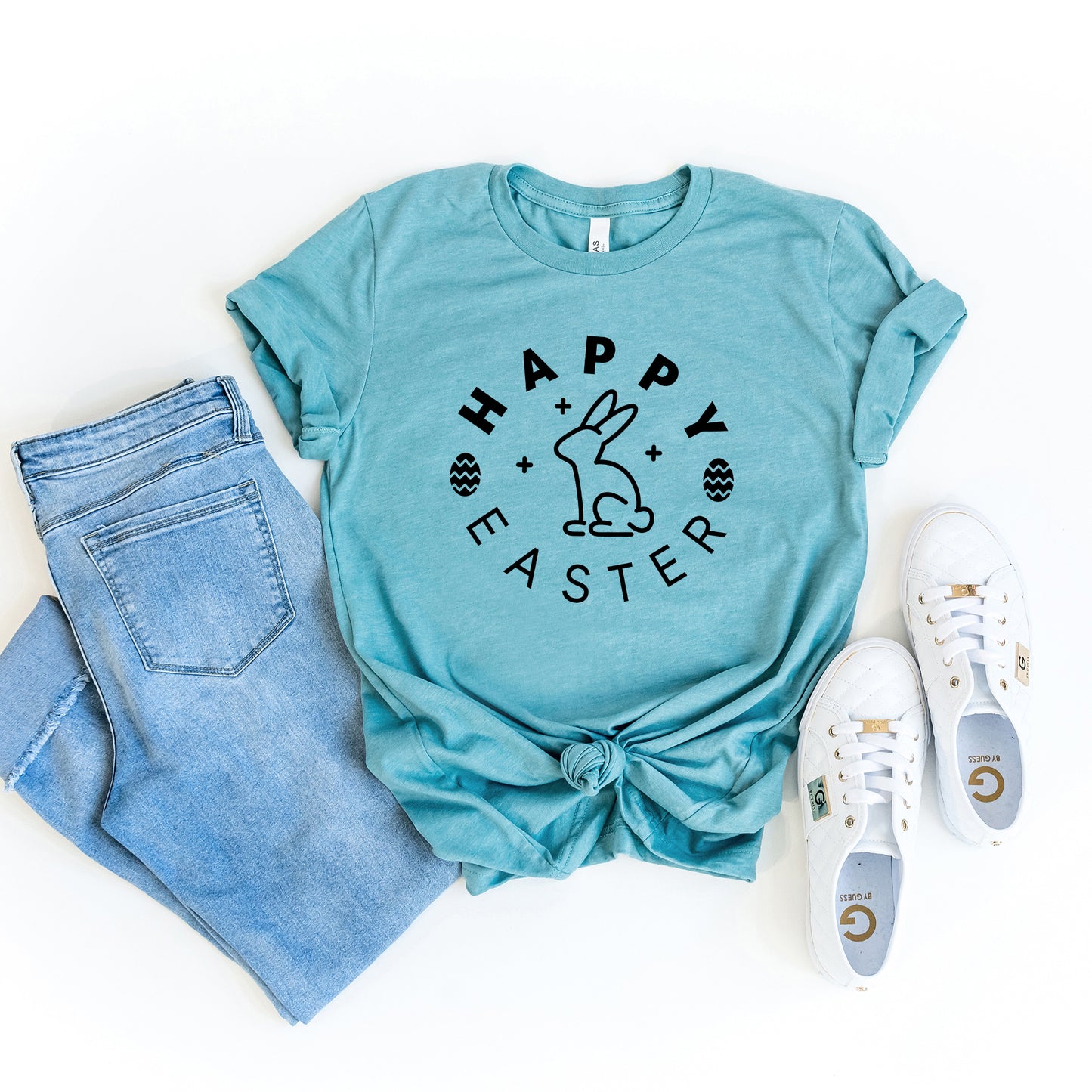 Happy Easter Eggs | Short Sleeve Graphic Tee