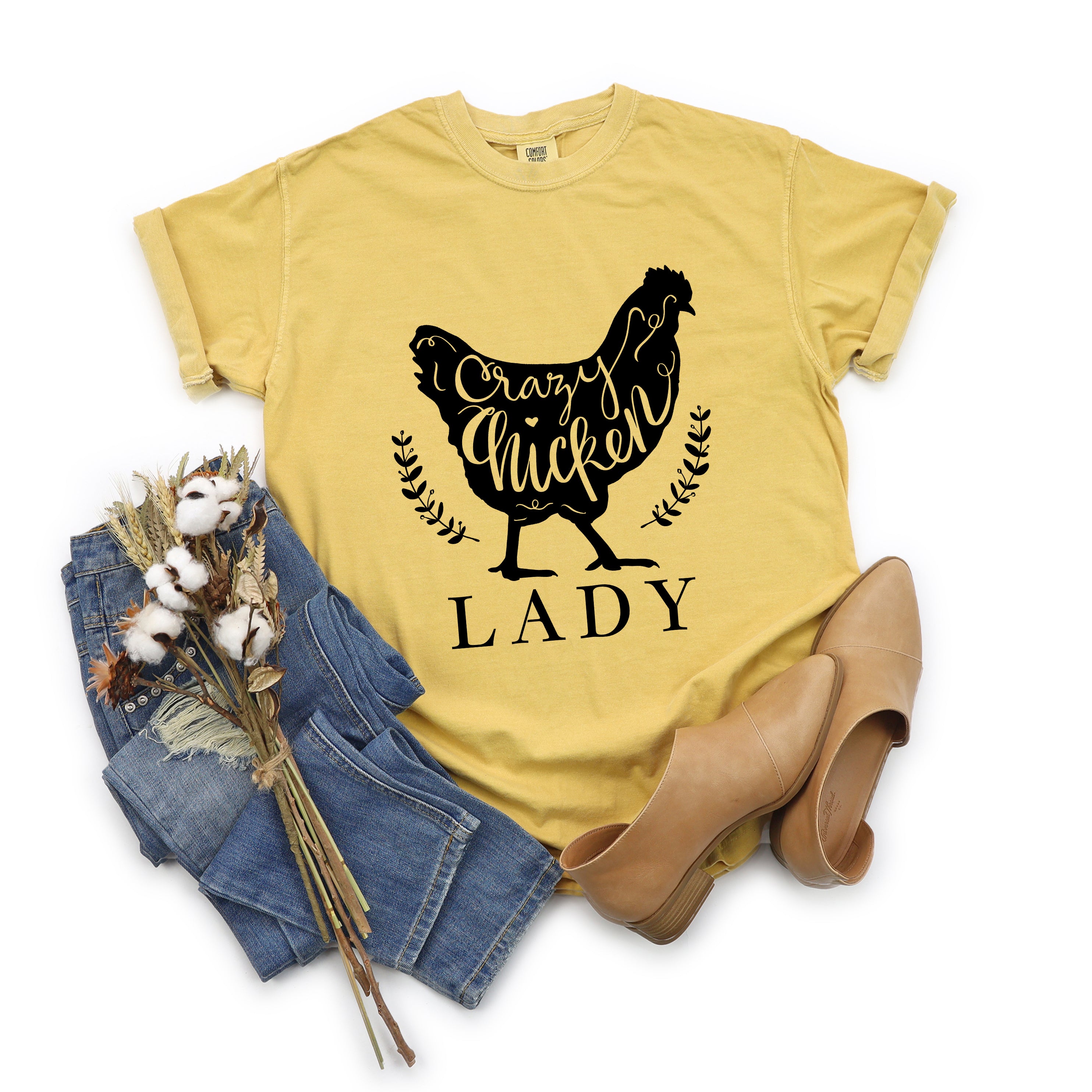 Crazy Chicken Lady | Garment Dyed Tee