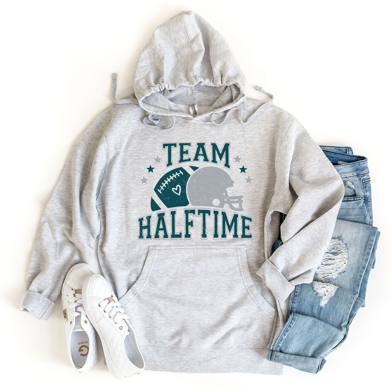 Team Halftime Distressed - Green | Hoodie