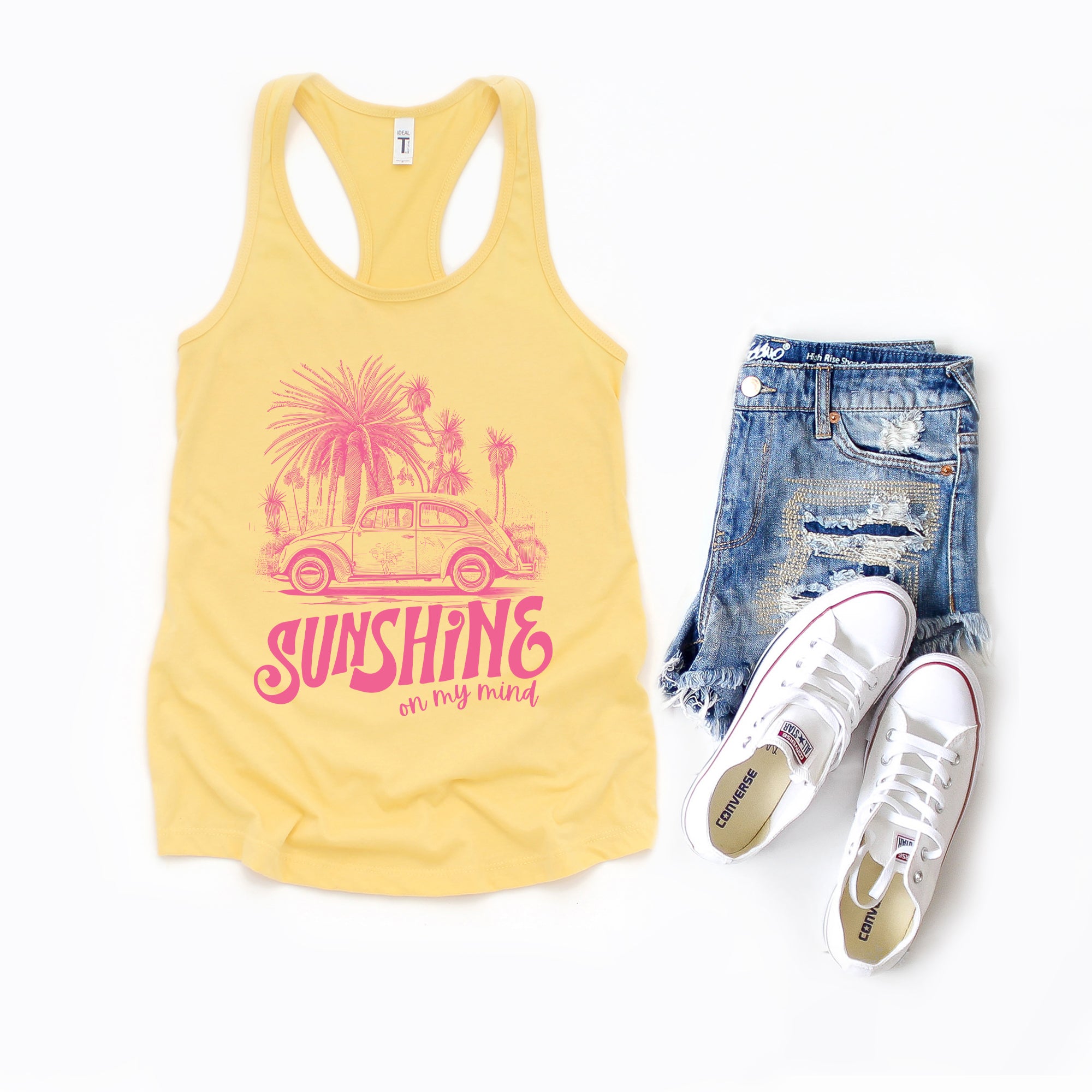 Sunshine On My Mind Car | Racerback Tank