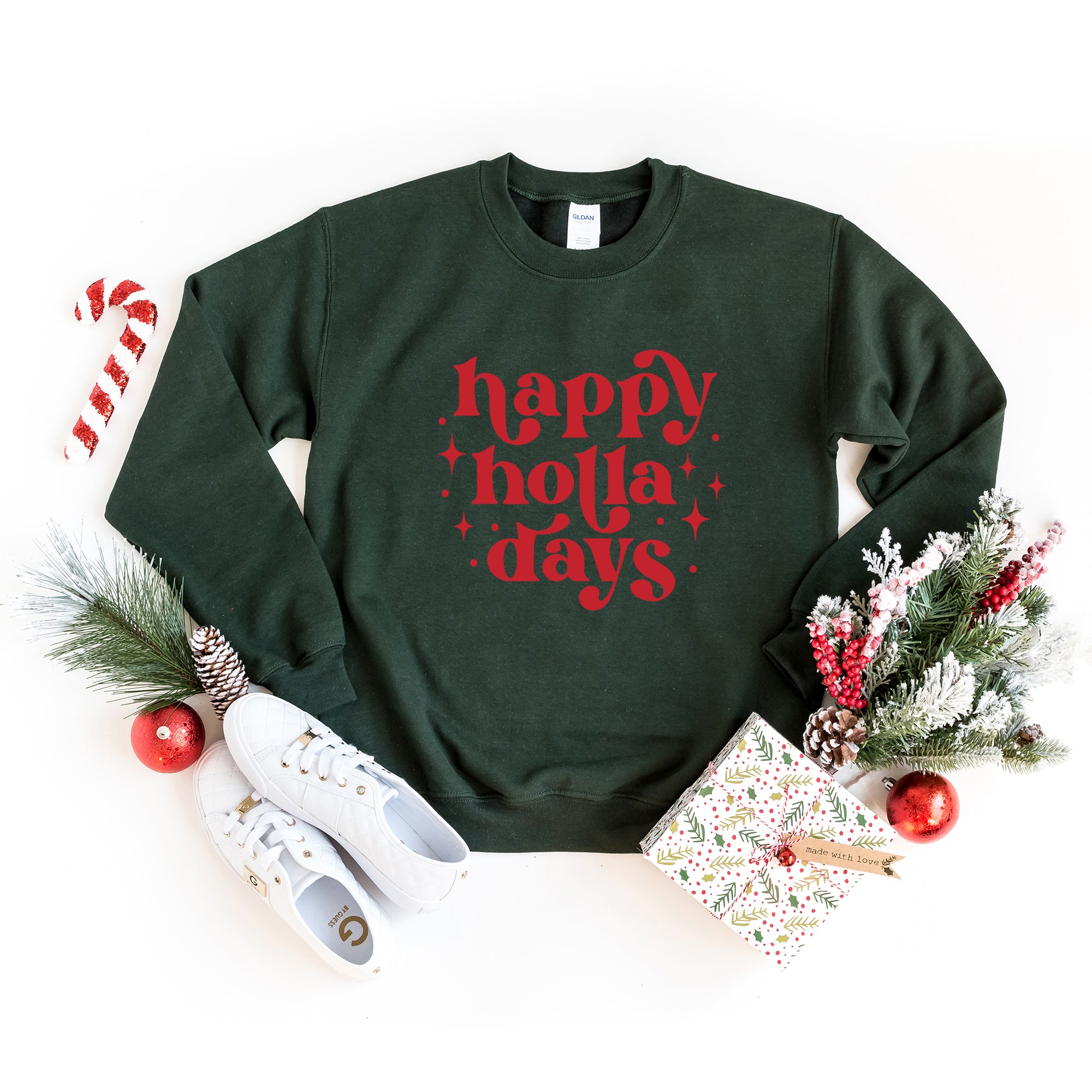 Whimsical Happy Holla Days | Sweatshirt