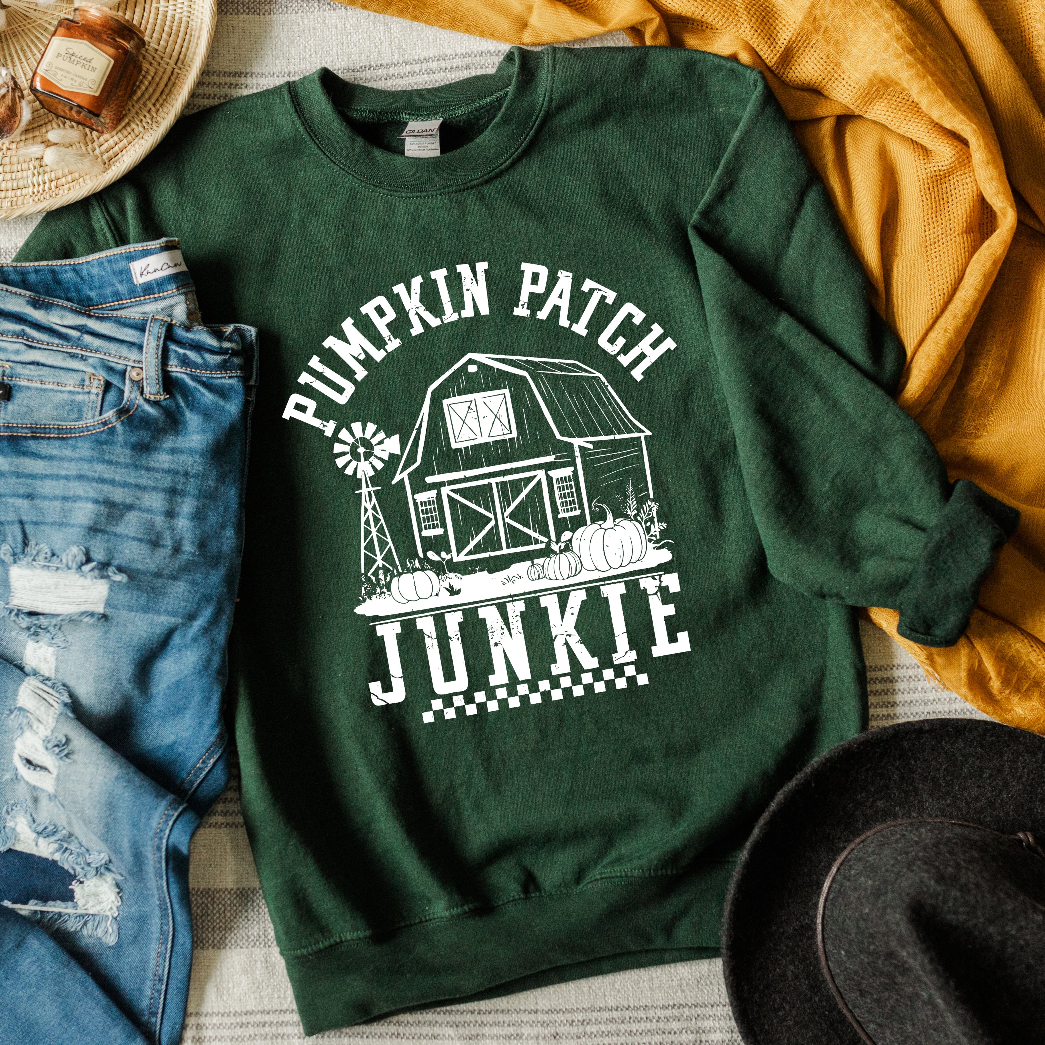 Pumpkin Patch Junkie Barn | Sweatshirt