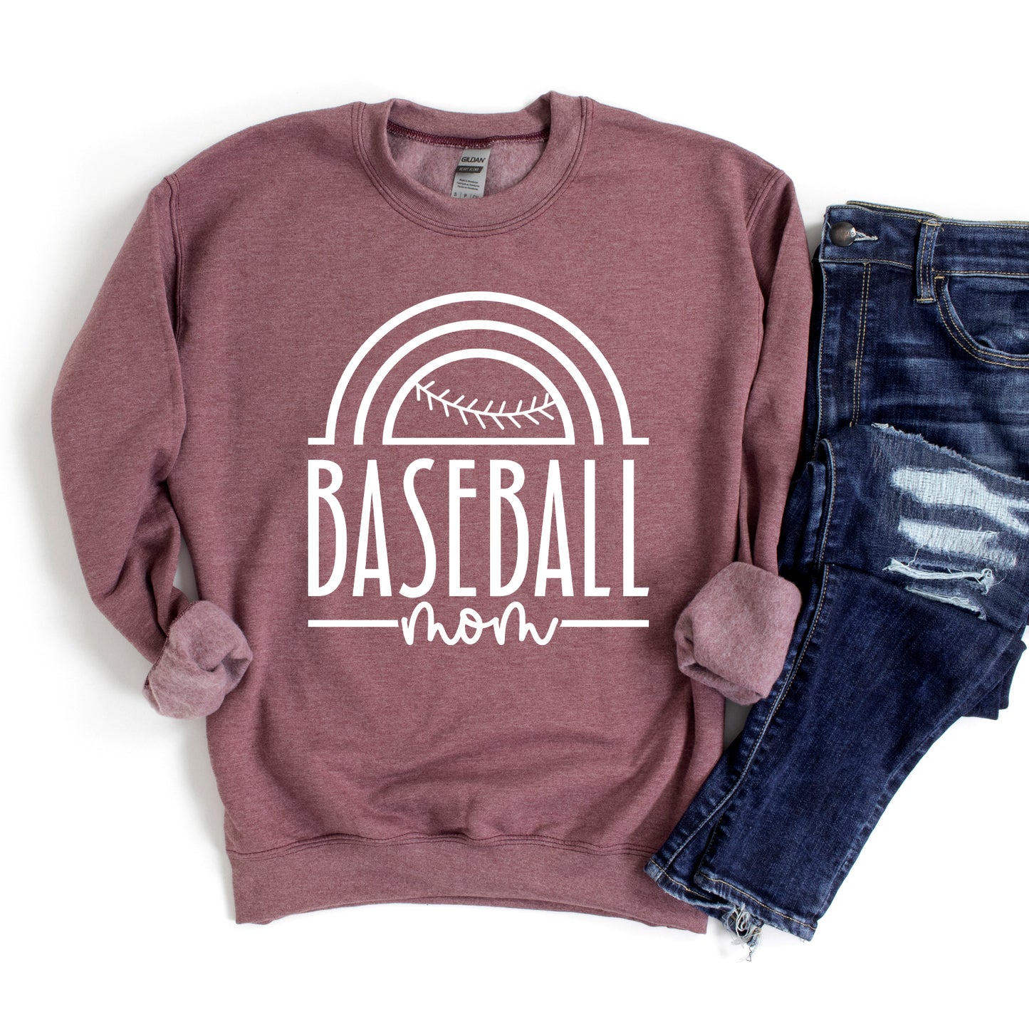 Baseball Mom Arch | Sweatshirt