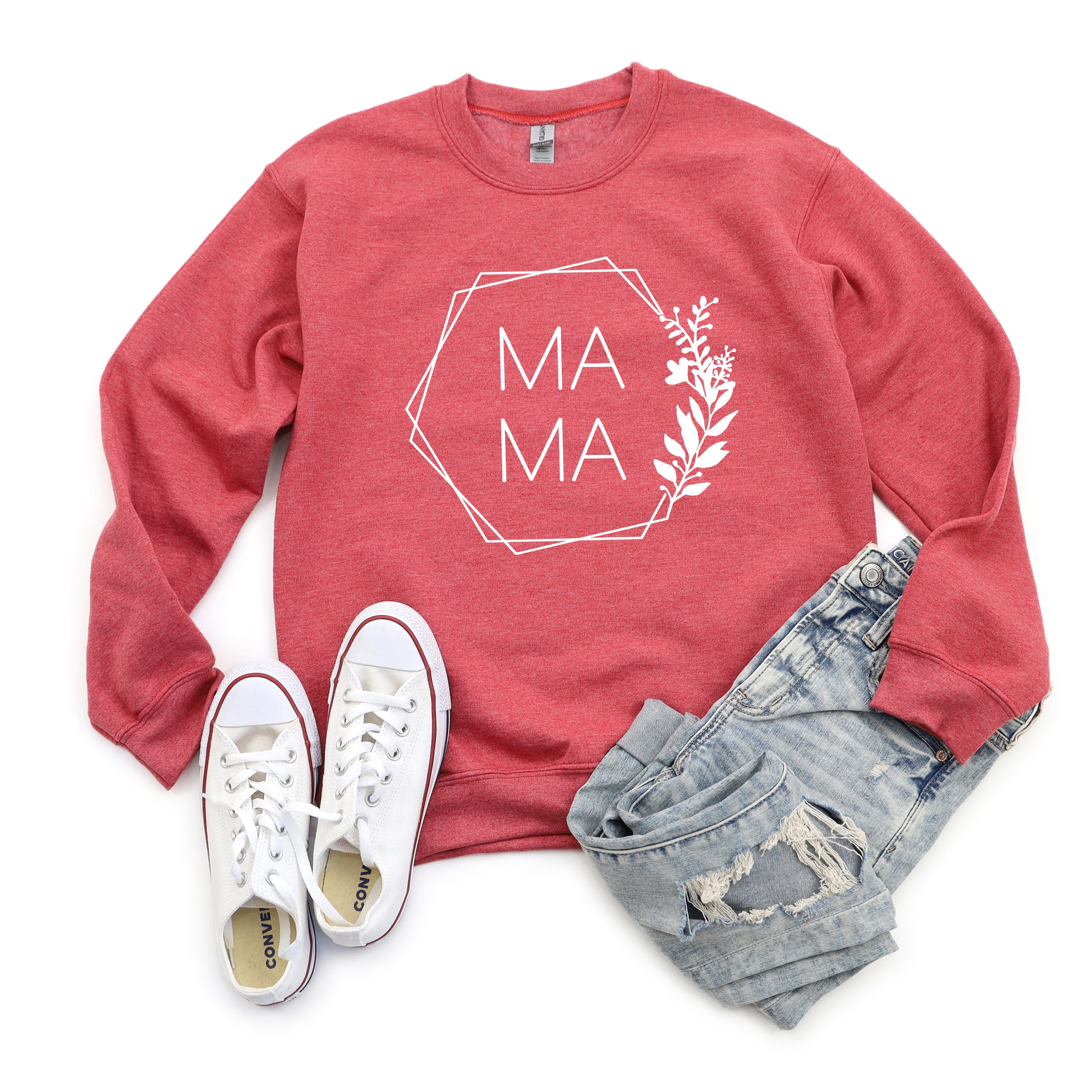 Mama Floral Hexagon | Sweatshirt