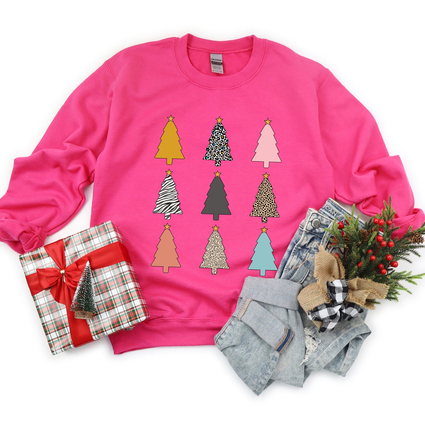 Colorful Christmas Tree Chart | Sweatshirt