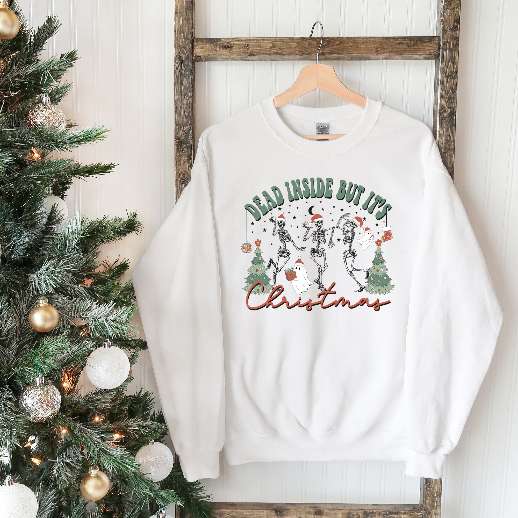Dead Inside Christmas Skeleton | Sweatshirt