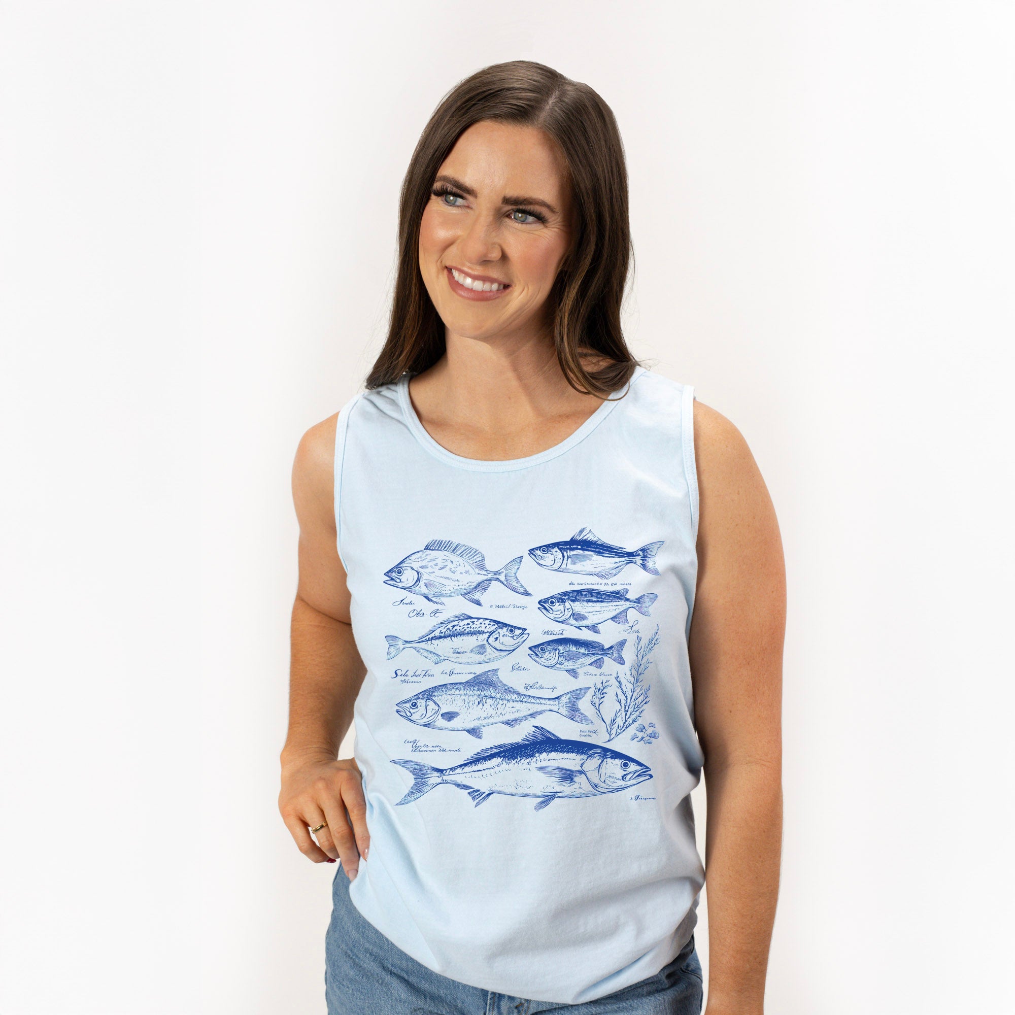 Vintage Fish | Garment Dyed Tank