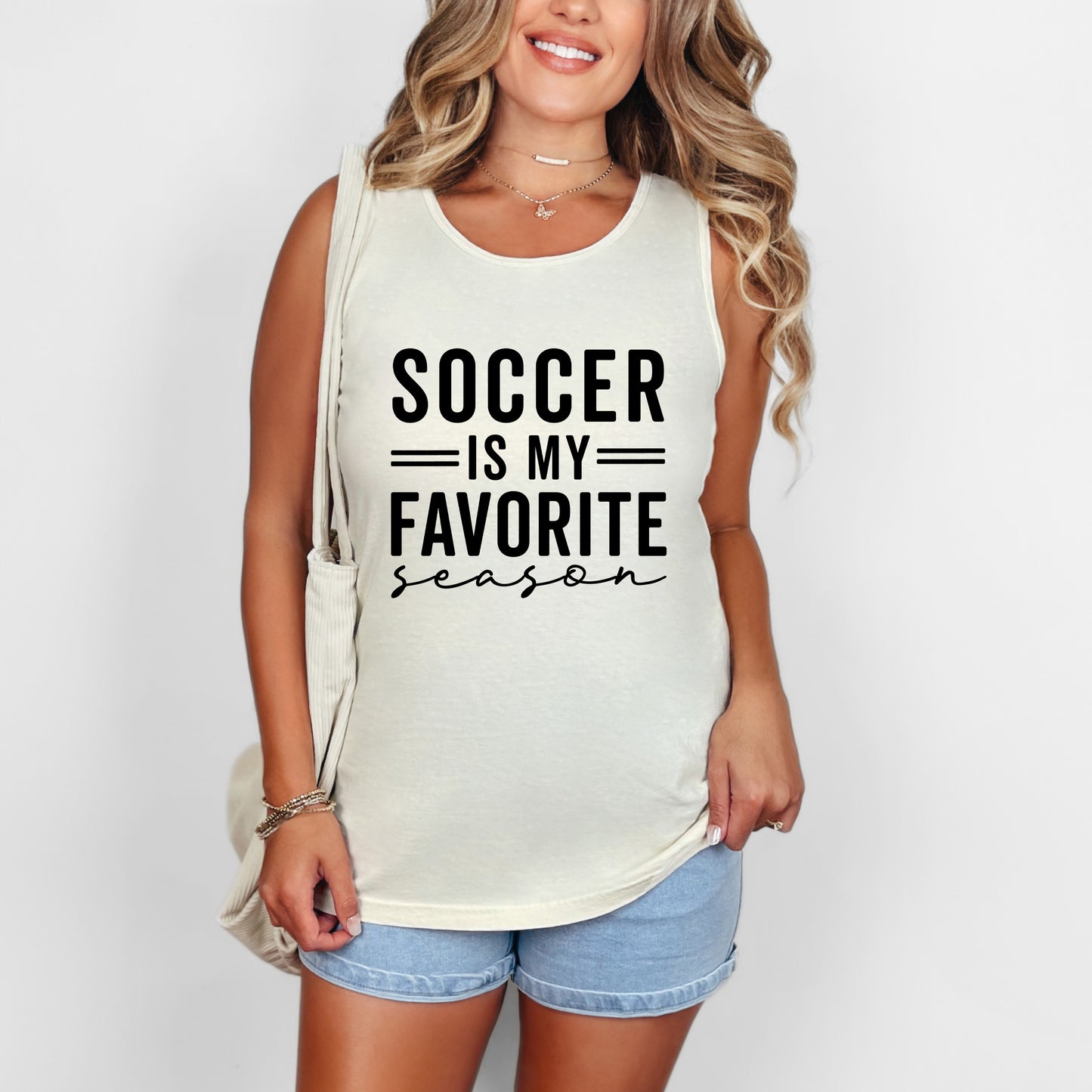 Soccer Is My Favorite Season | Garment Dyed Tank