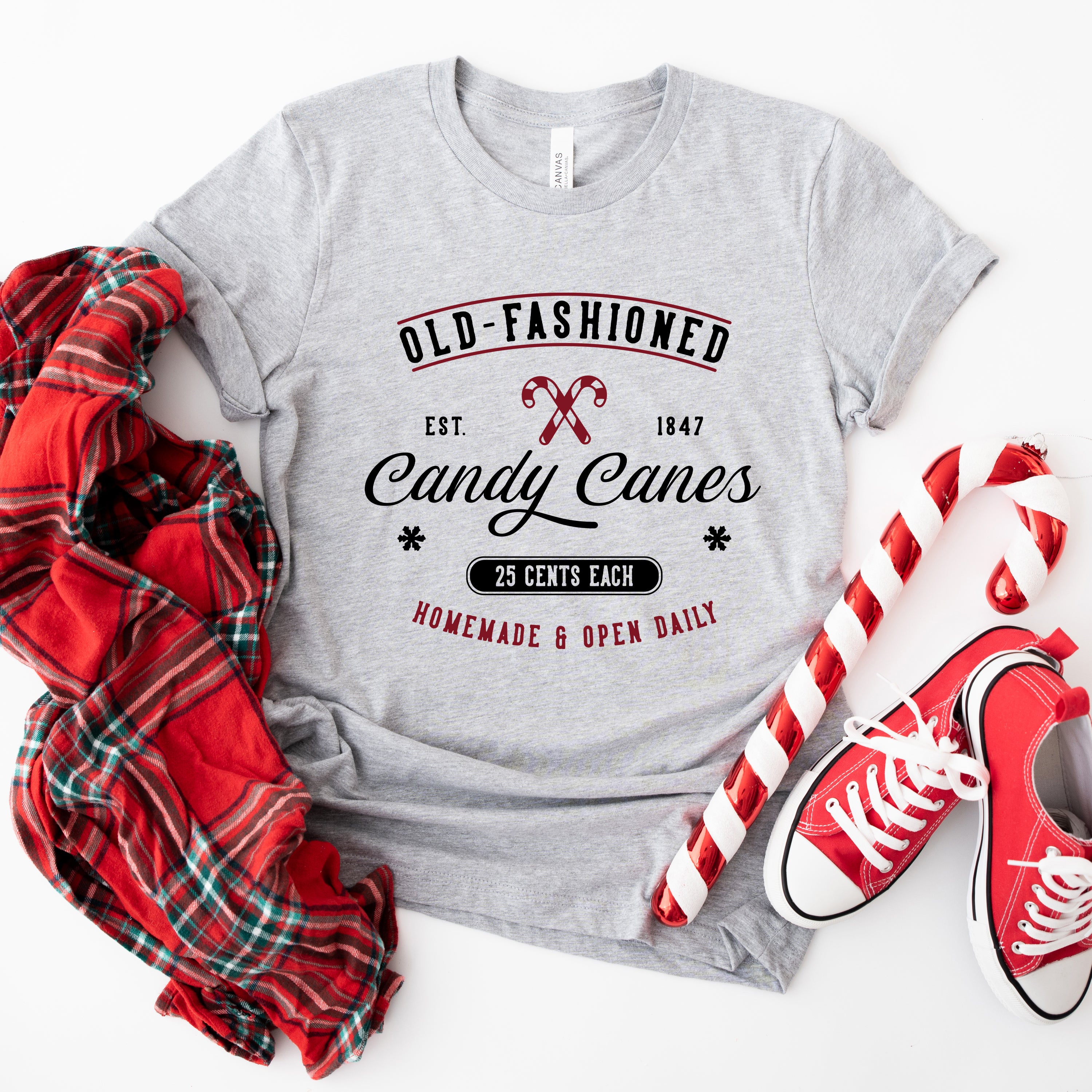 Old-Fashioned Candy Canes | Short Sleeve Graphic Tee