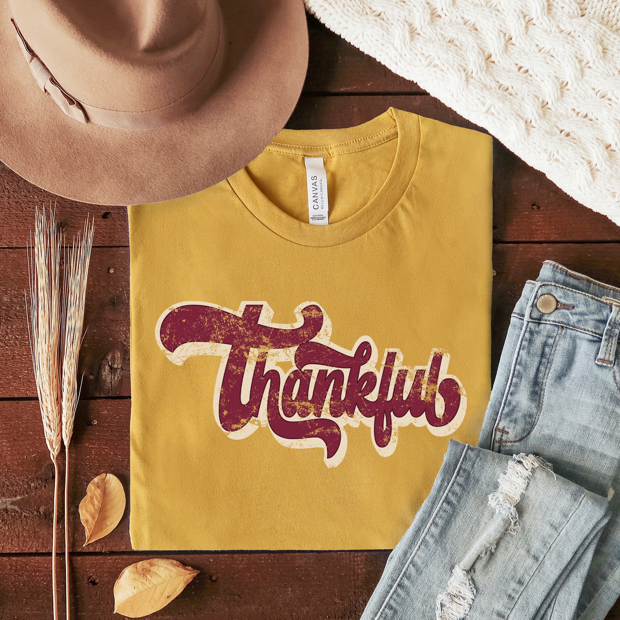 Thankful Retro | Short Sleeve Crewneck