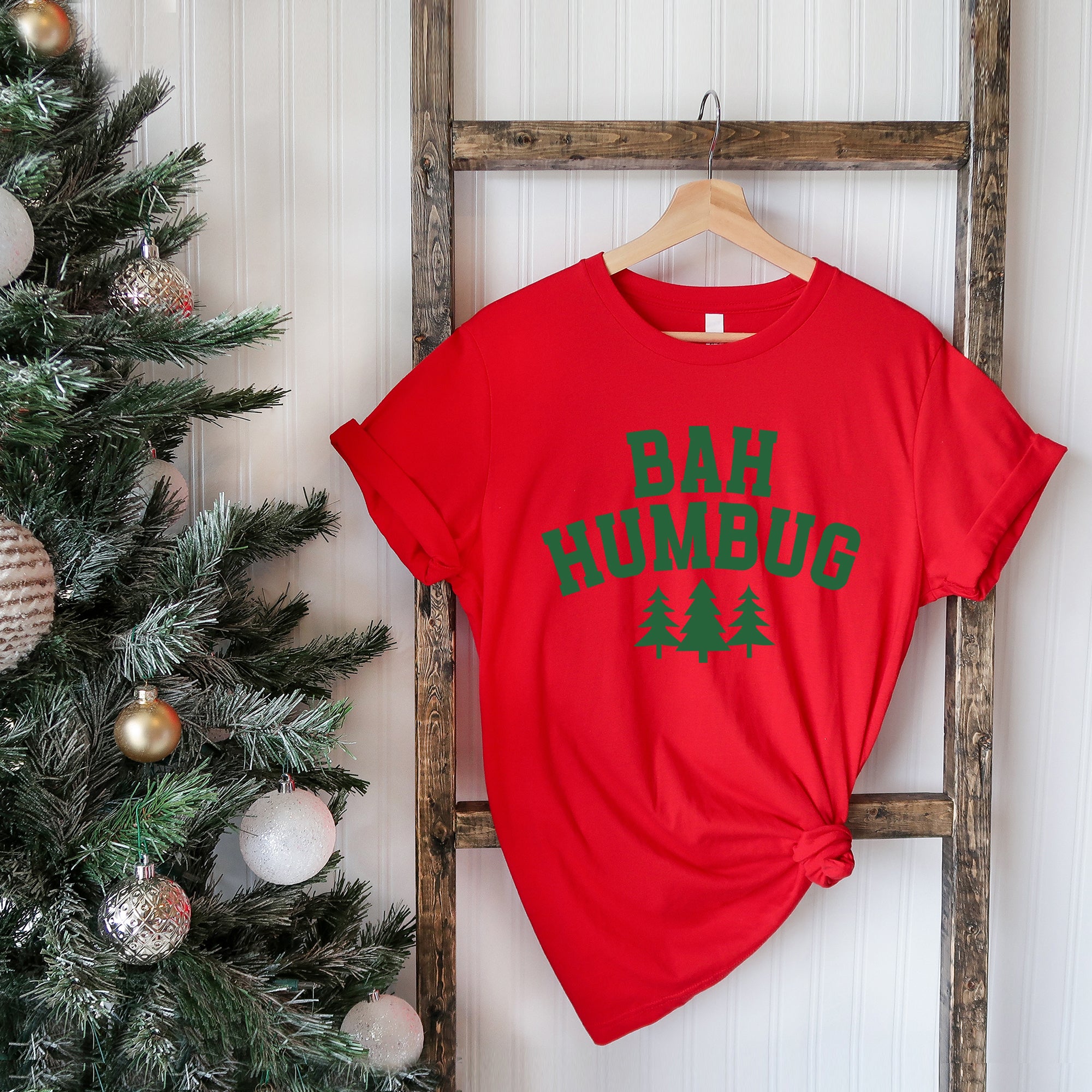 Bah Humbug Trees | Short Sleeve Crew Neck