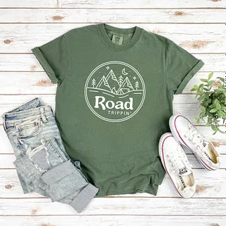 Road Trippin' Circle Mountains | Garment Dyed Tee