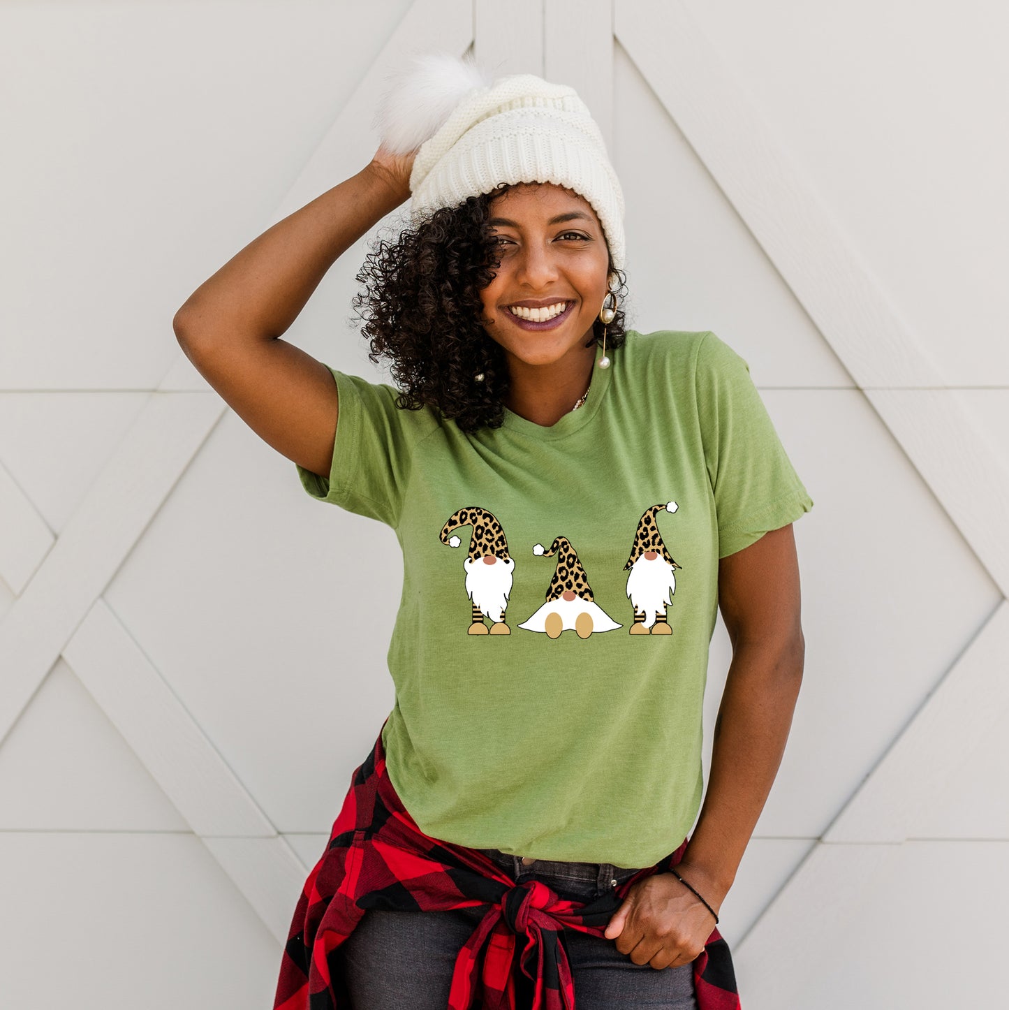 Leopard Gnomes | Short Sleeve Crewneck