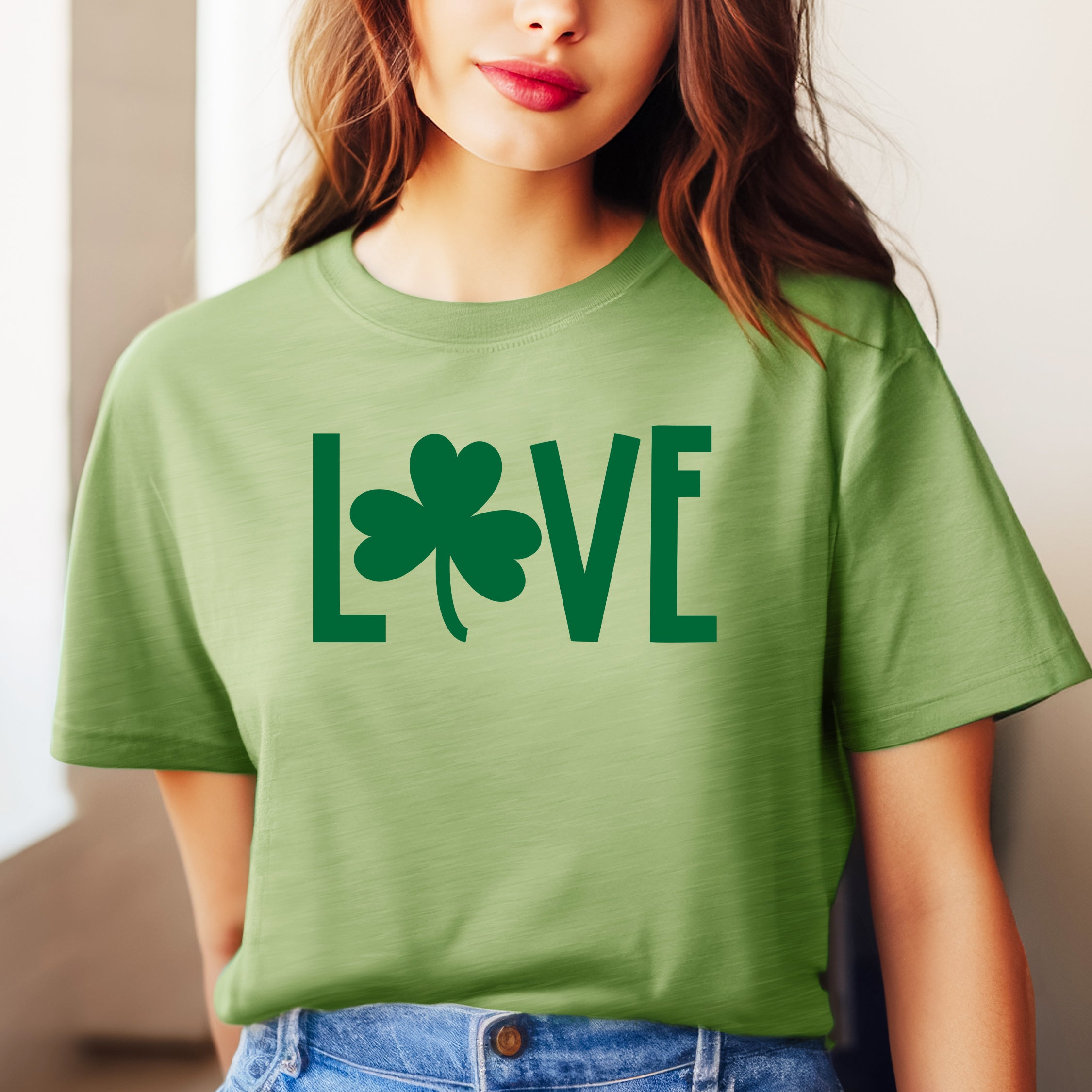 Lucky Clover Puff Print | Short Sleeve Graphic Tee