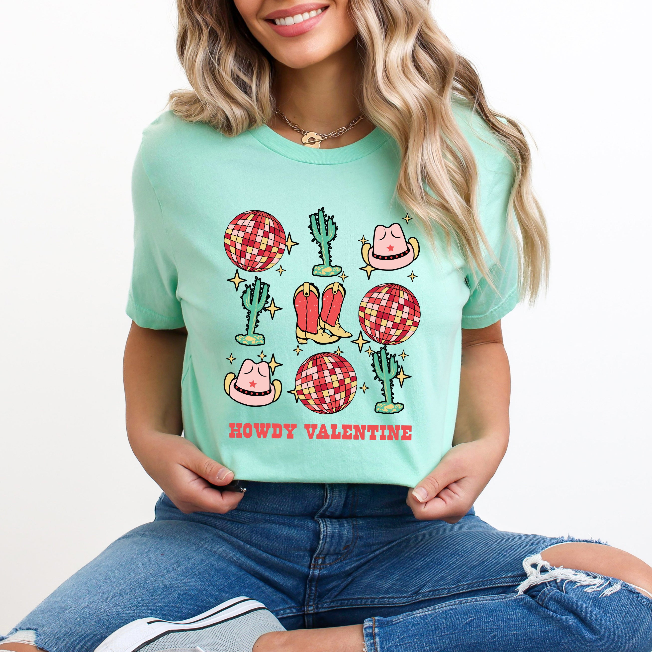 Cowgirl Valentine Disco | Short Sleeve Graphic Tee