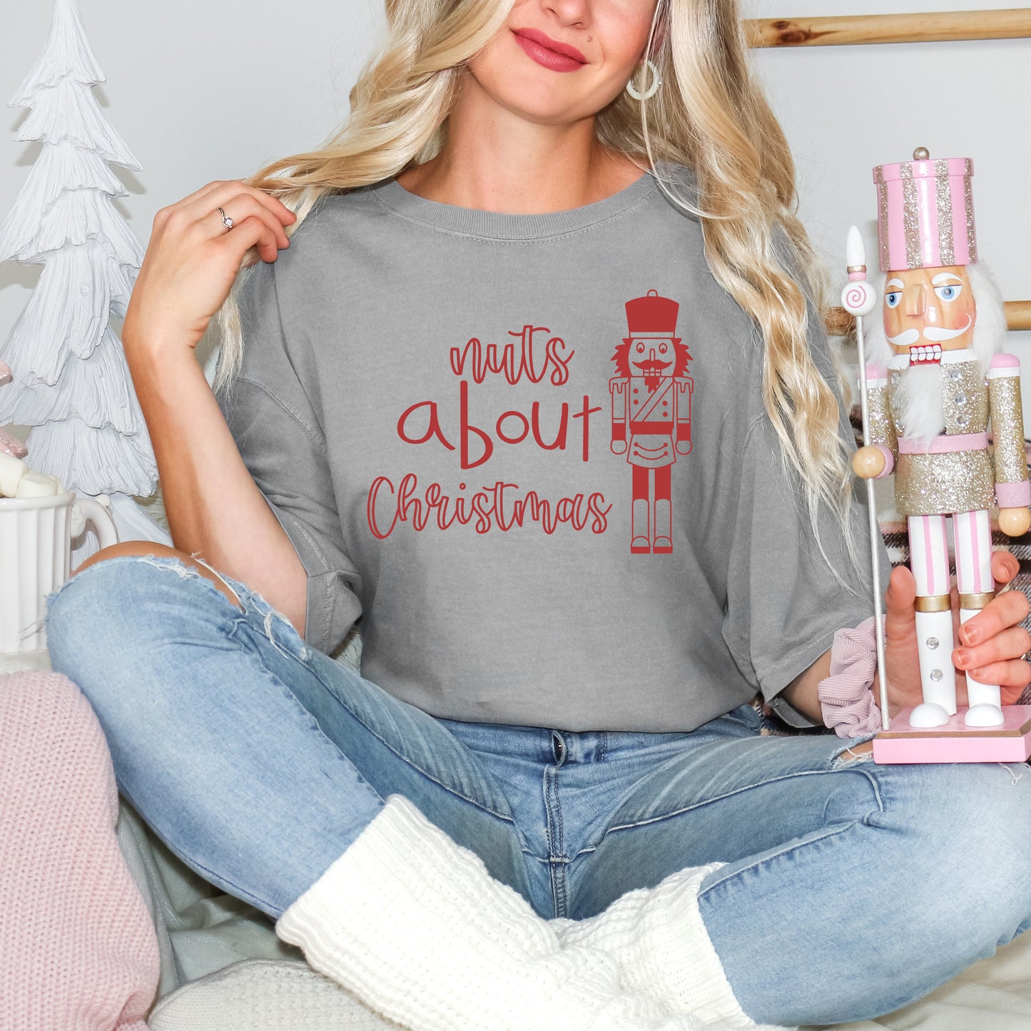 Nuts About Christmas | Garment Dyed Tee