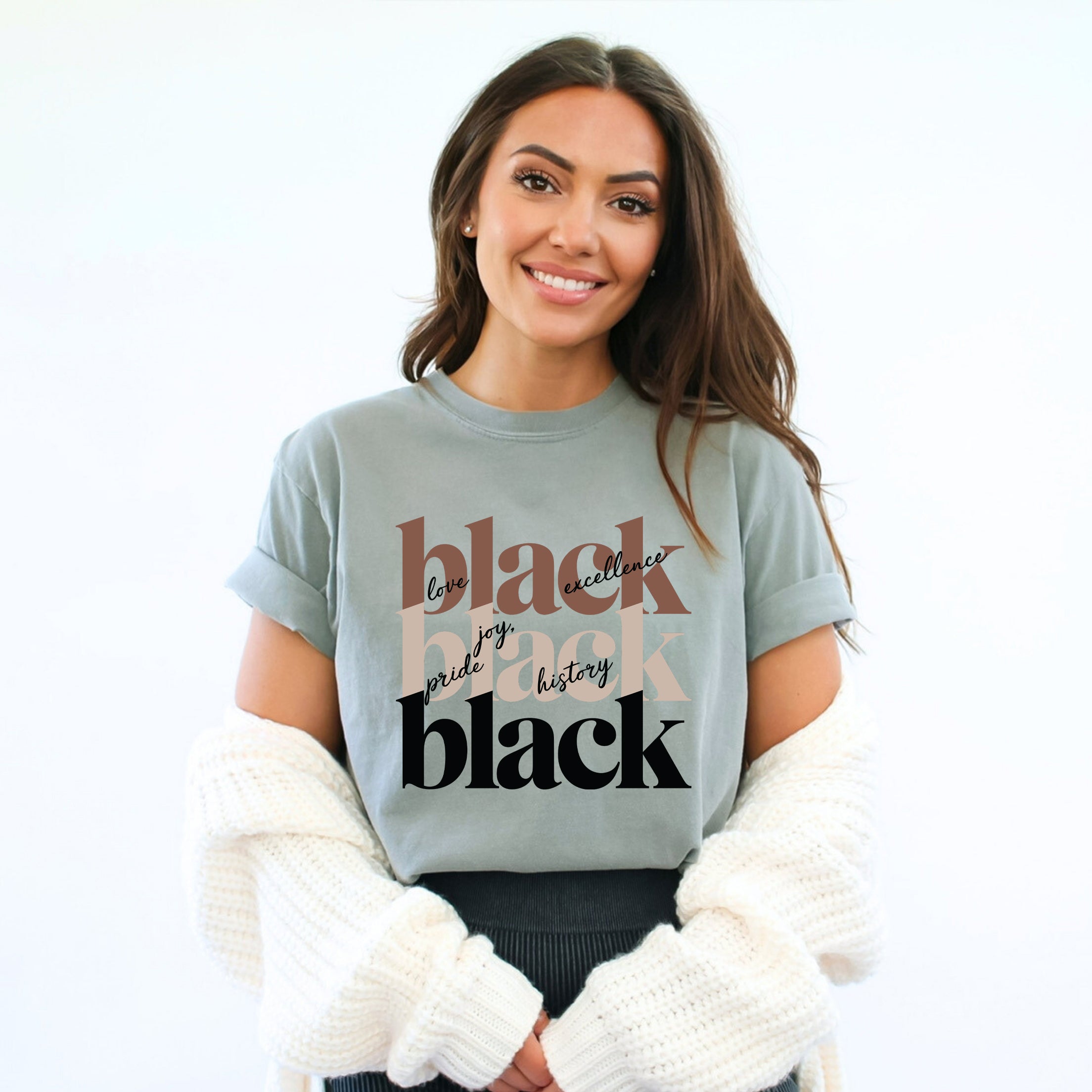 Black History Stacked | Garment Dyed Tee