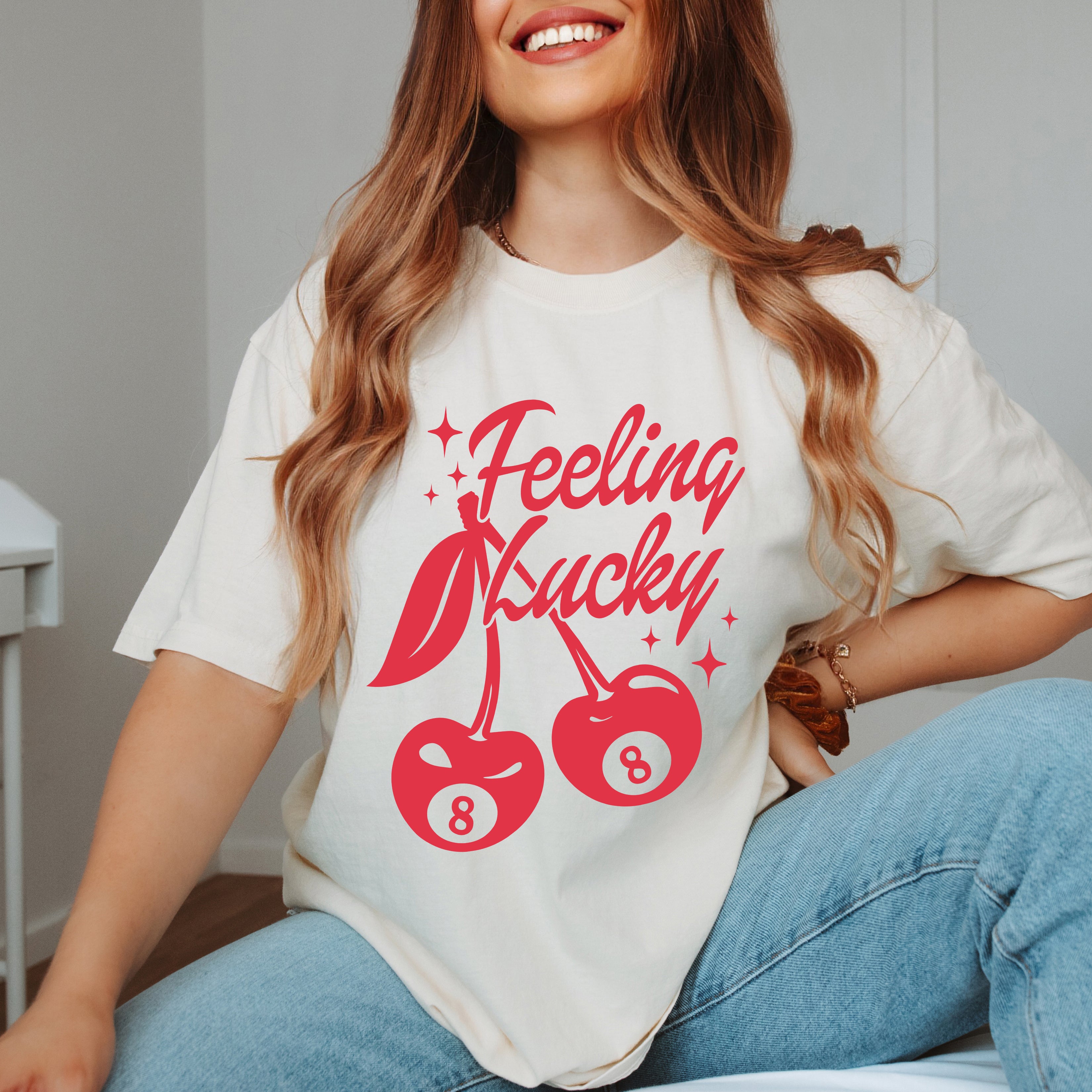 Feeling Lucky Cherries | Garment Dyed Tee