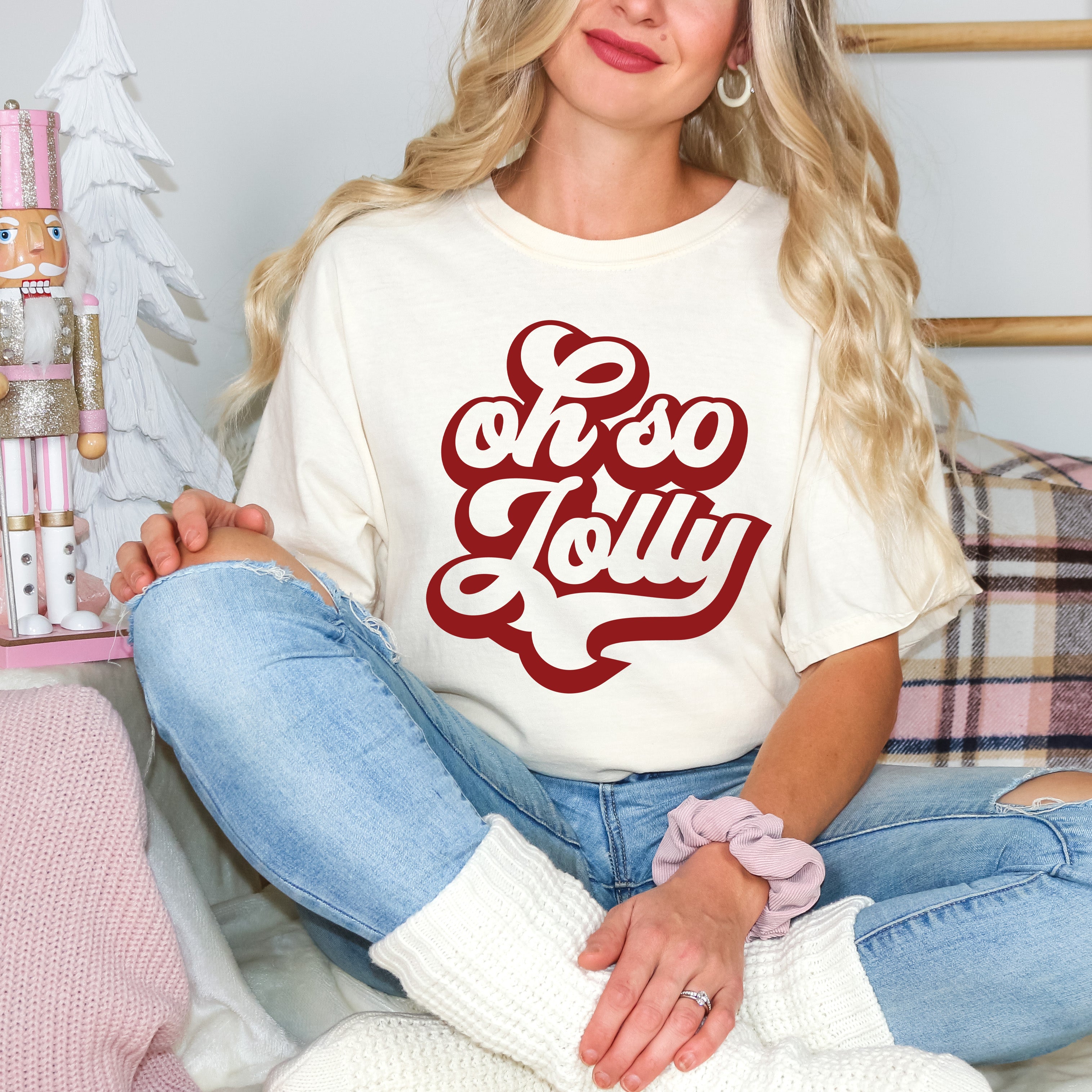 Oh So Jolly | Garment Dyed Tee