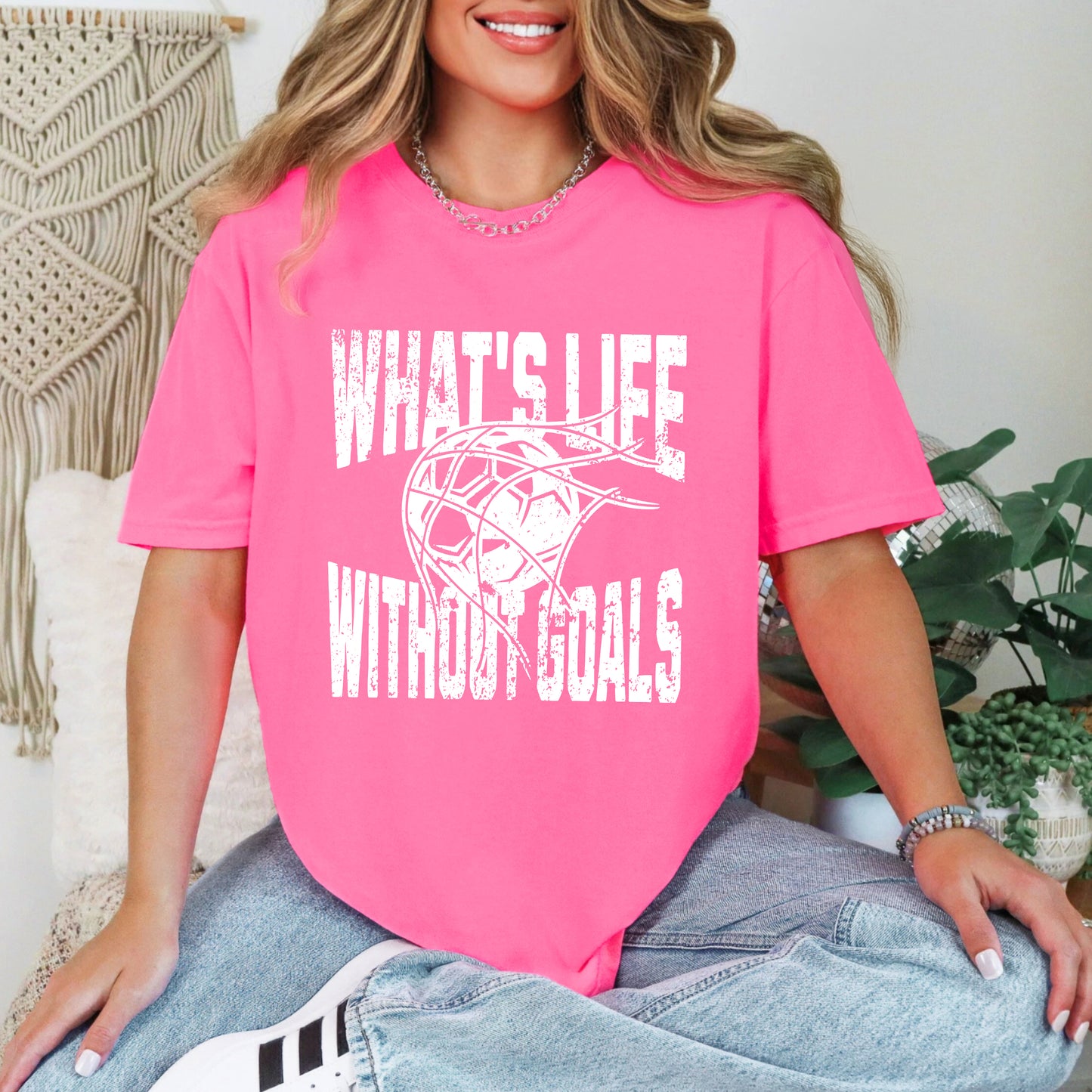 What's Life Without Goals | Garment Dyed Short Sleeve Tee