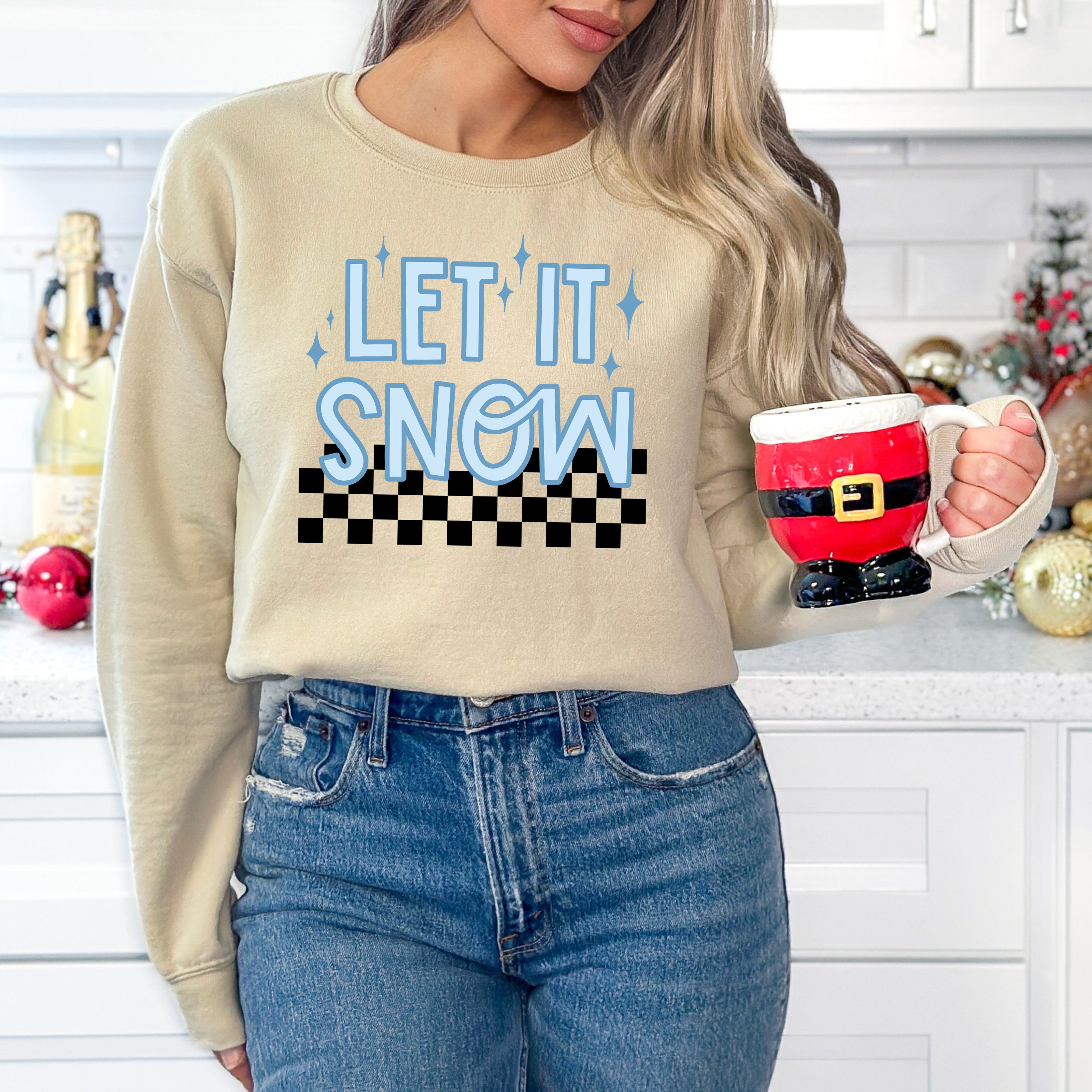 Let It Snow Checkered | Sweatshirt