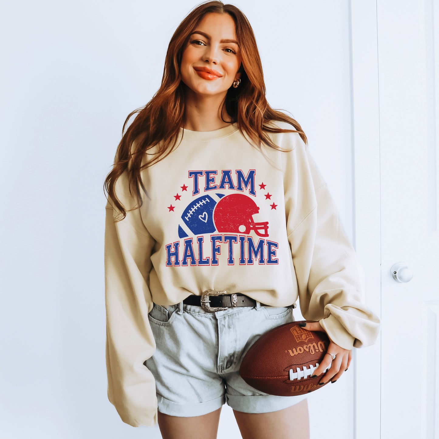 Team Halftime Distressed - Blue | Sweatshirt