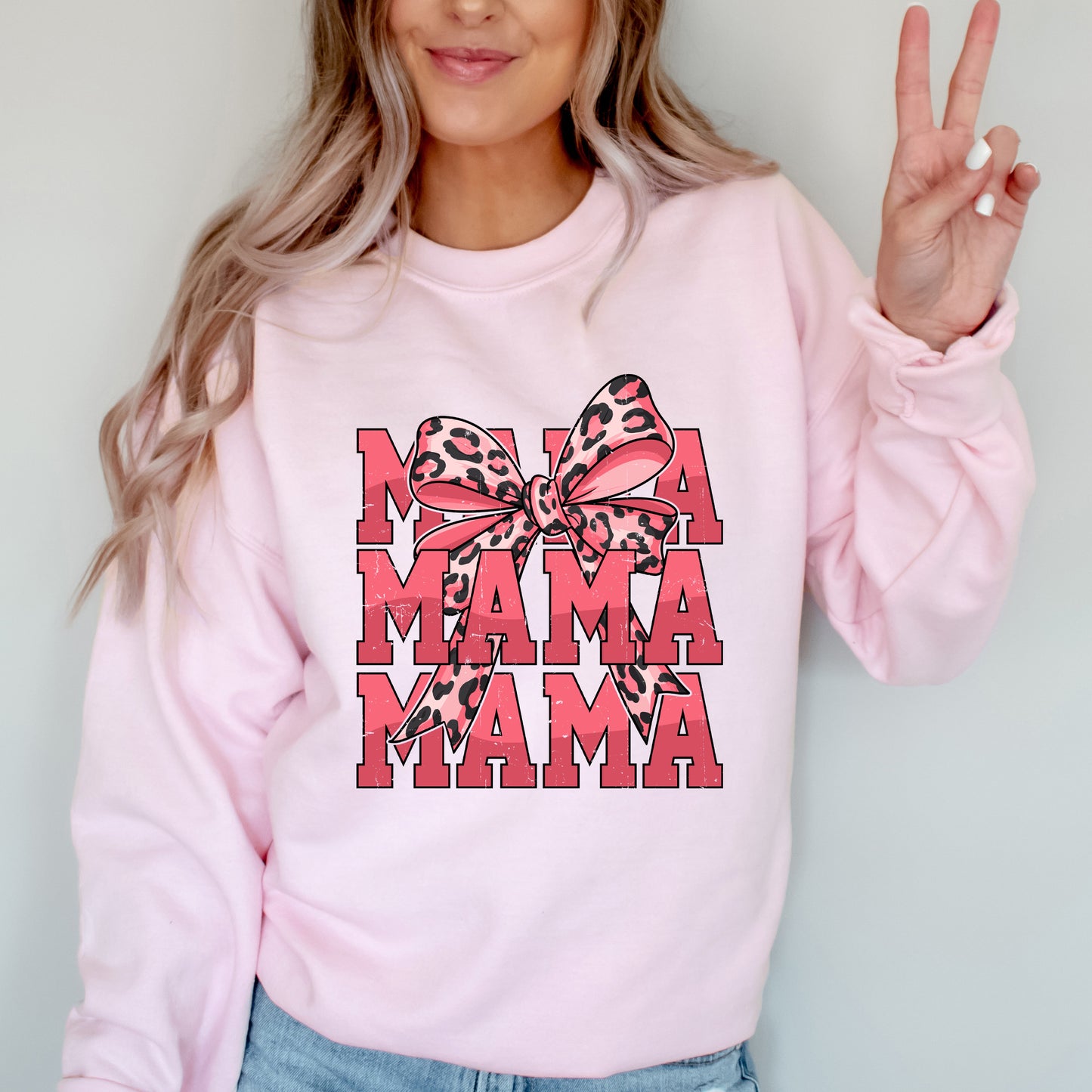 Coquette Mama Leopard | Sweatshirt