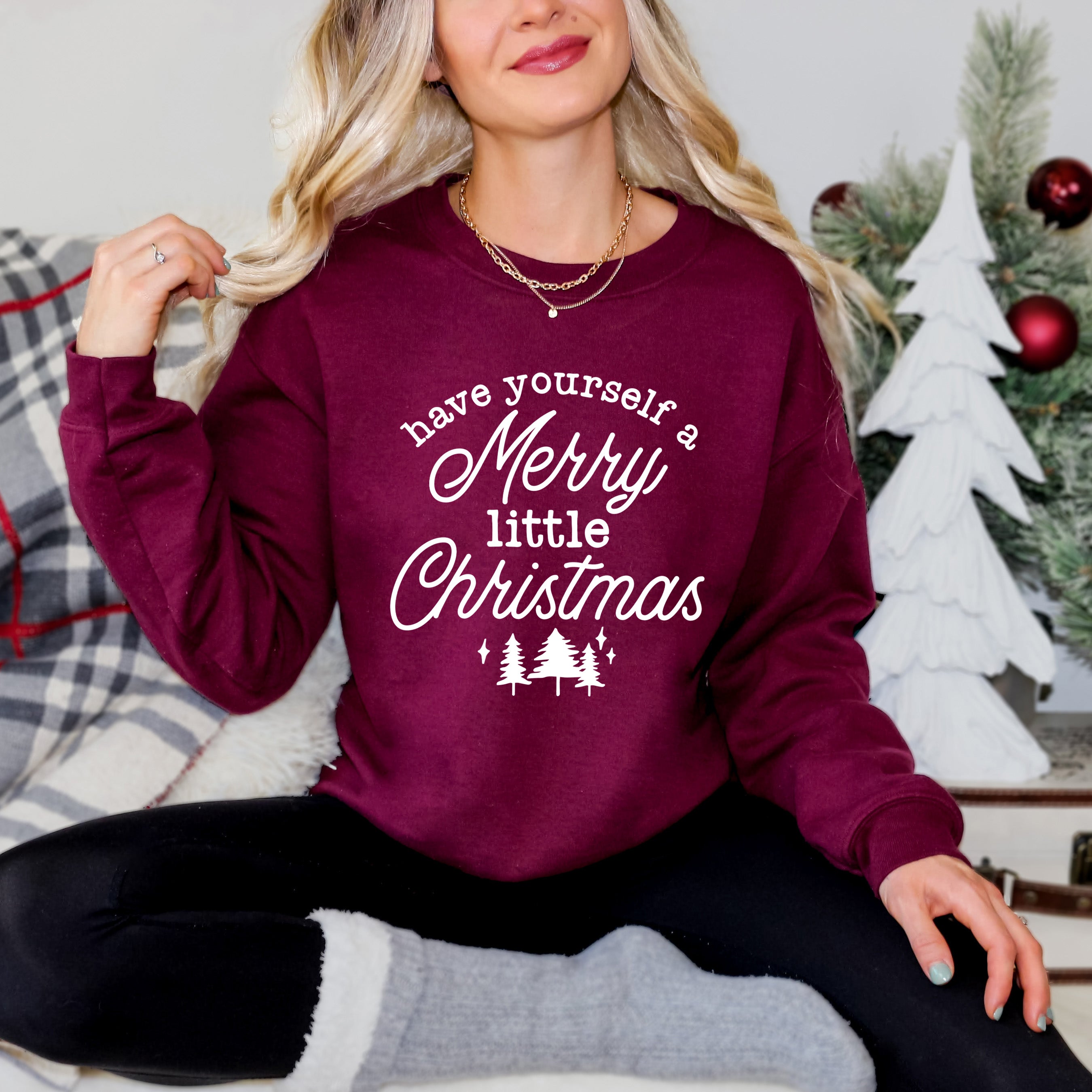 Merry Little Christmas Trees | Sweatshirt
