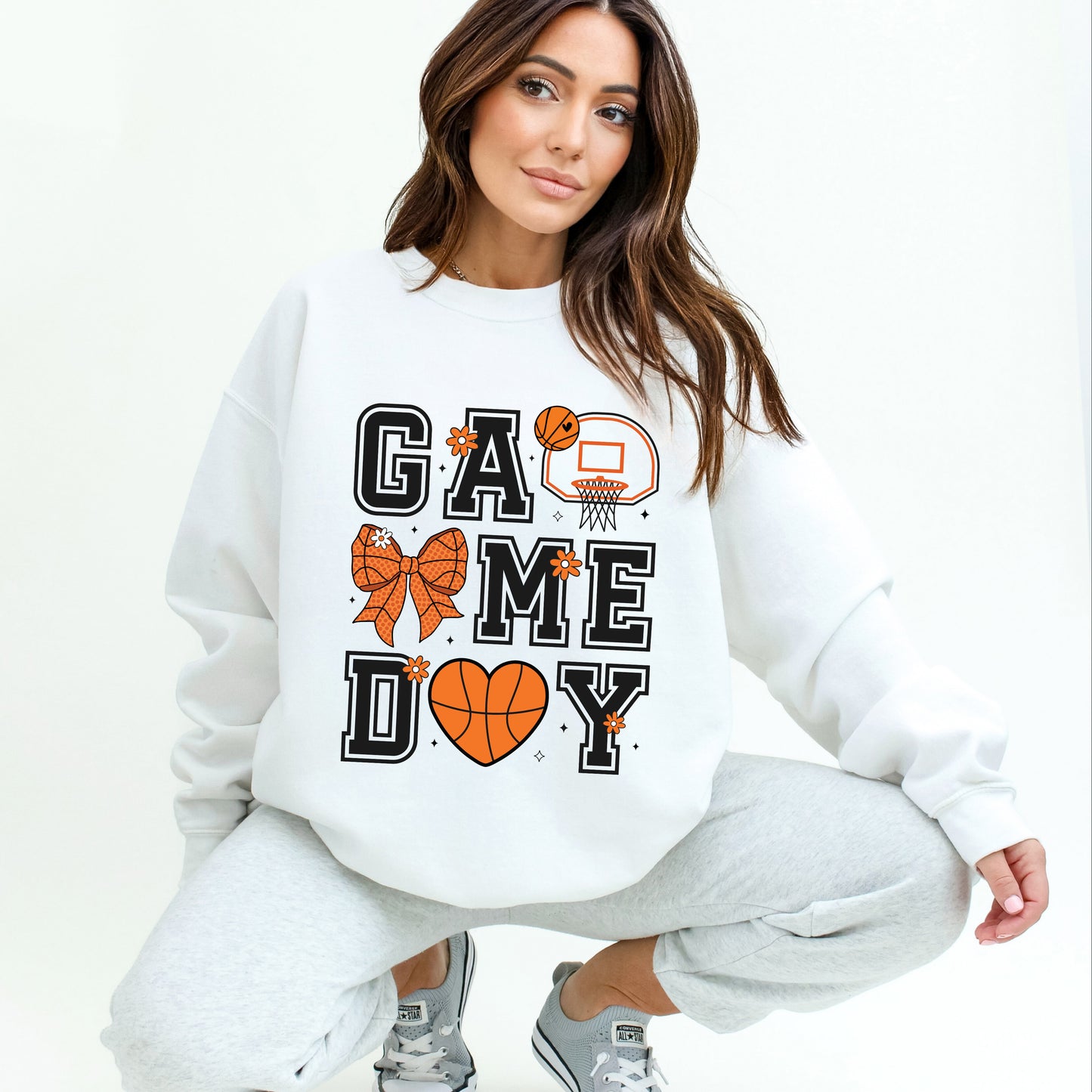 Basketball Game Day Coquette | Sweatshirt