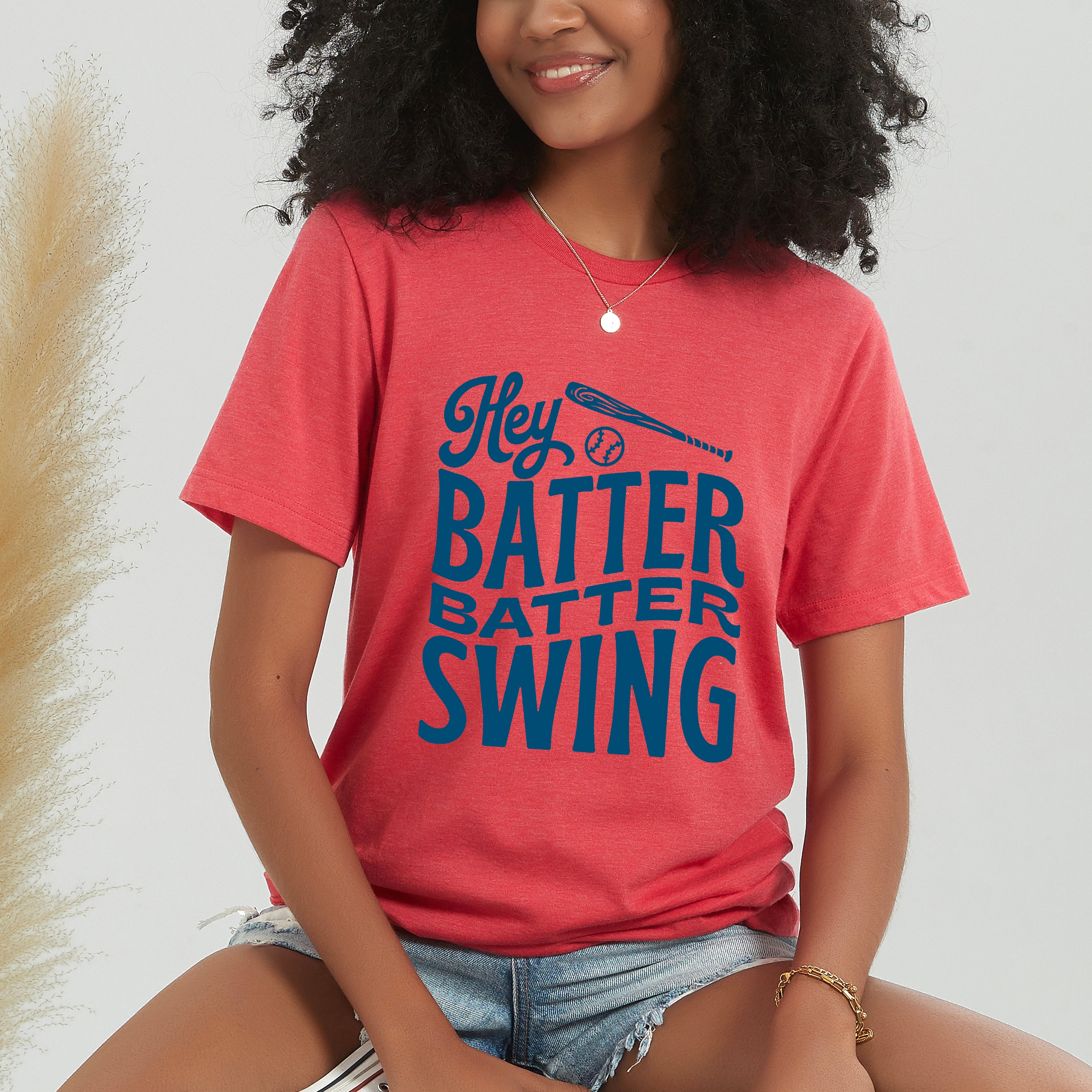Hey Batter Batter Wavy | Short Sleeve Graphic Tee