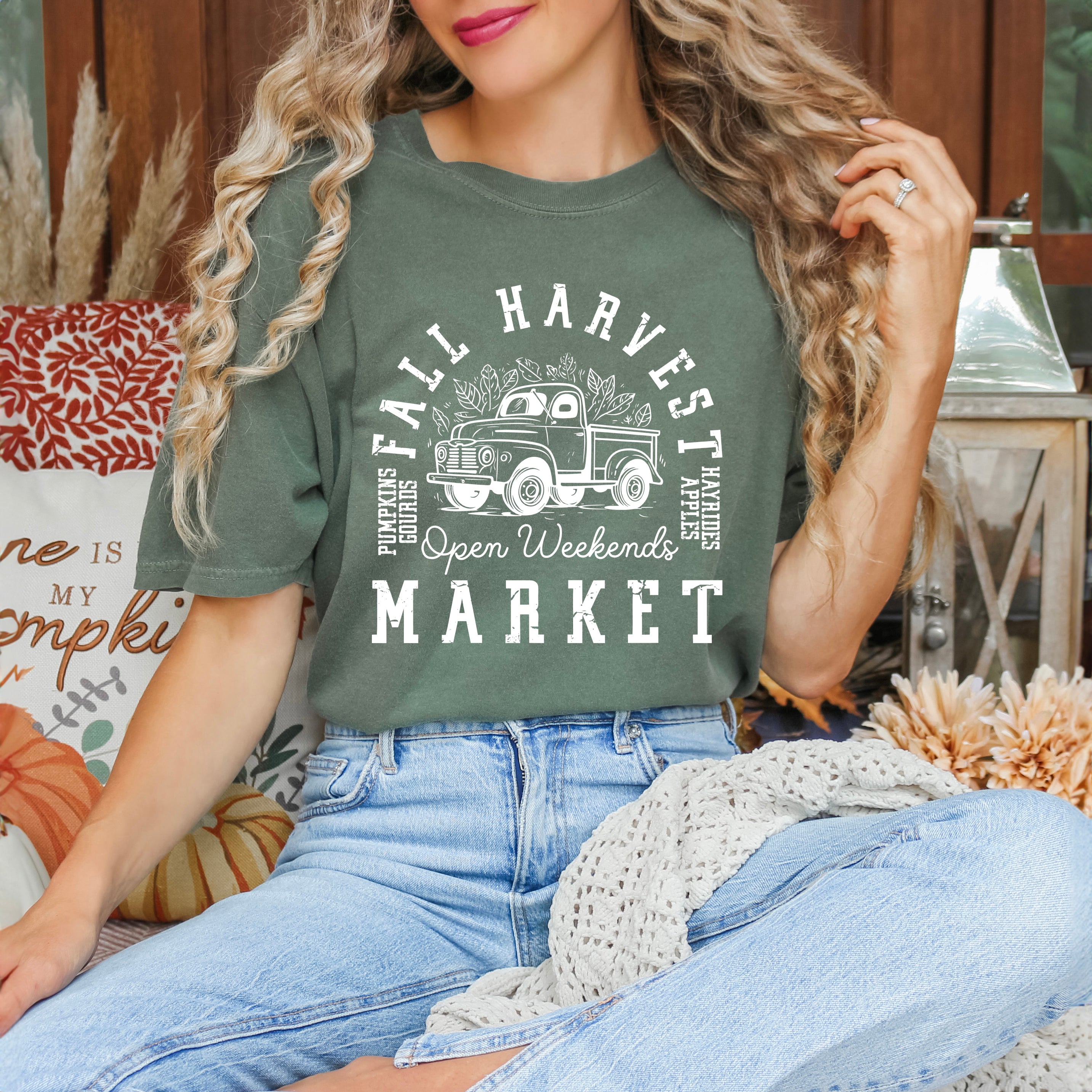 Fall Harvest Market | Garment Dyed Tee