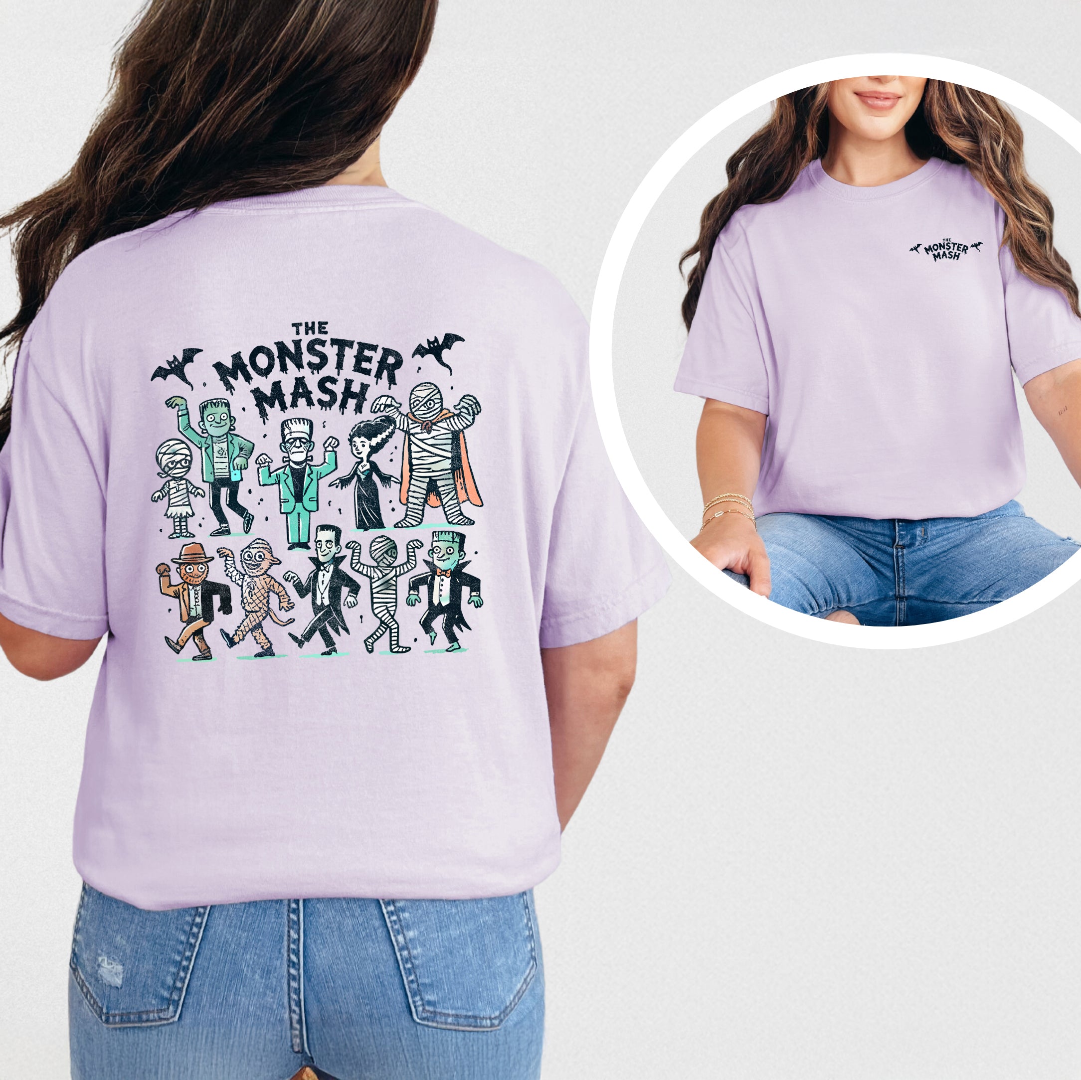 Monster Mash | Front and Back Garment Dyed Short Sleeve Tee