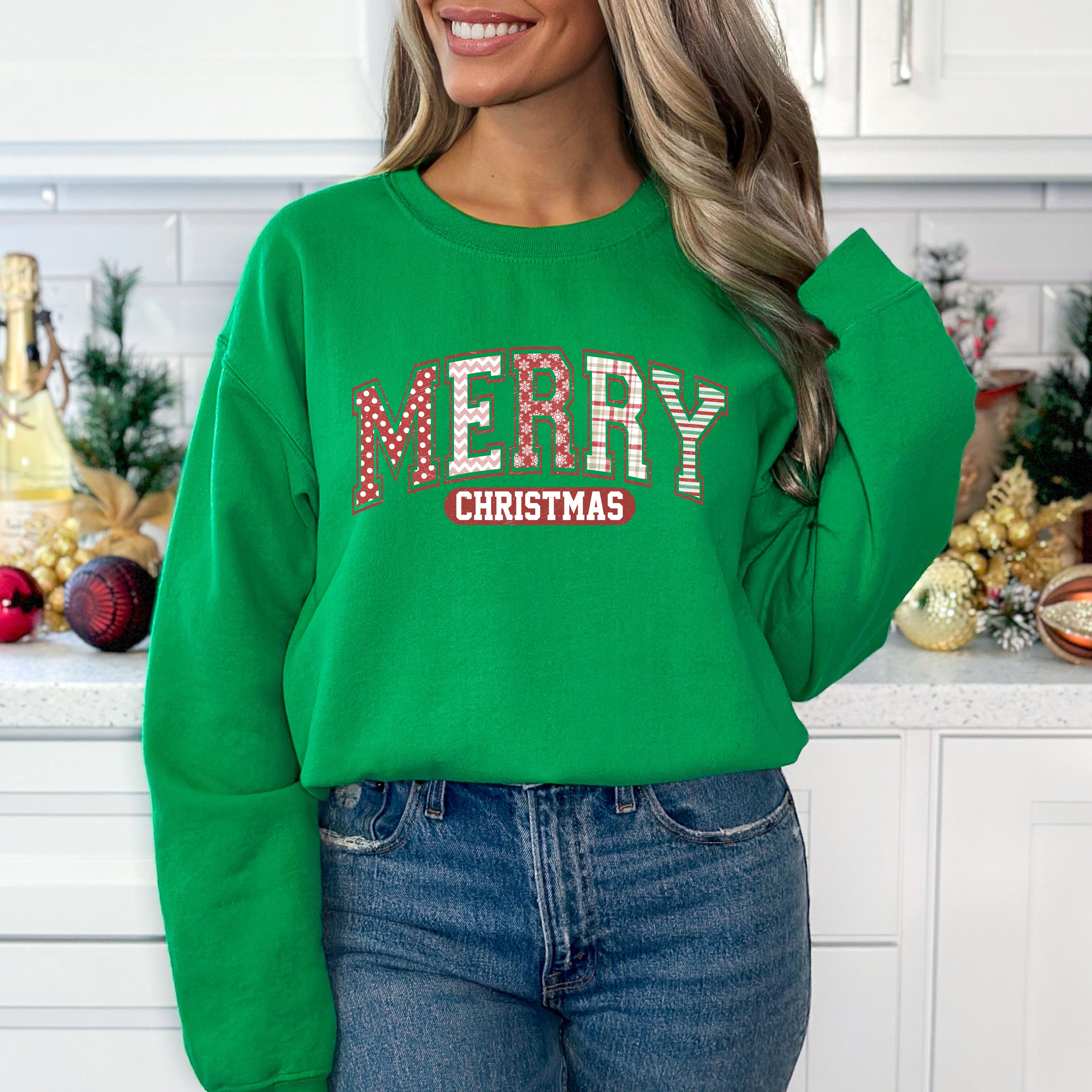 Merry Christmas Varsity | Sweatshirt