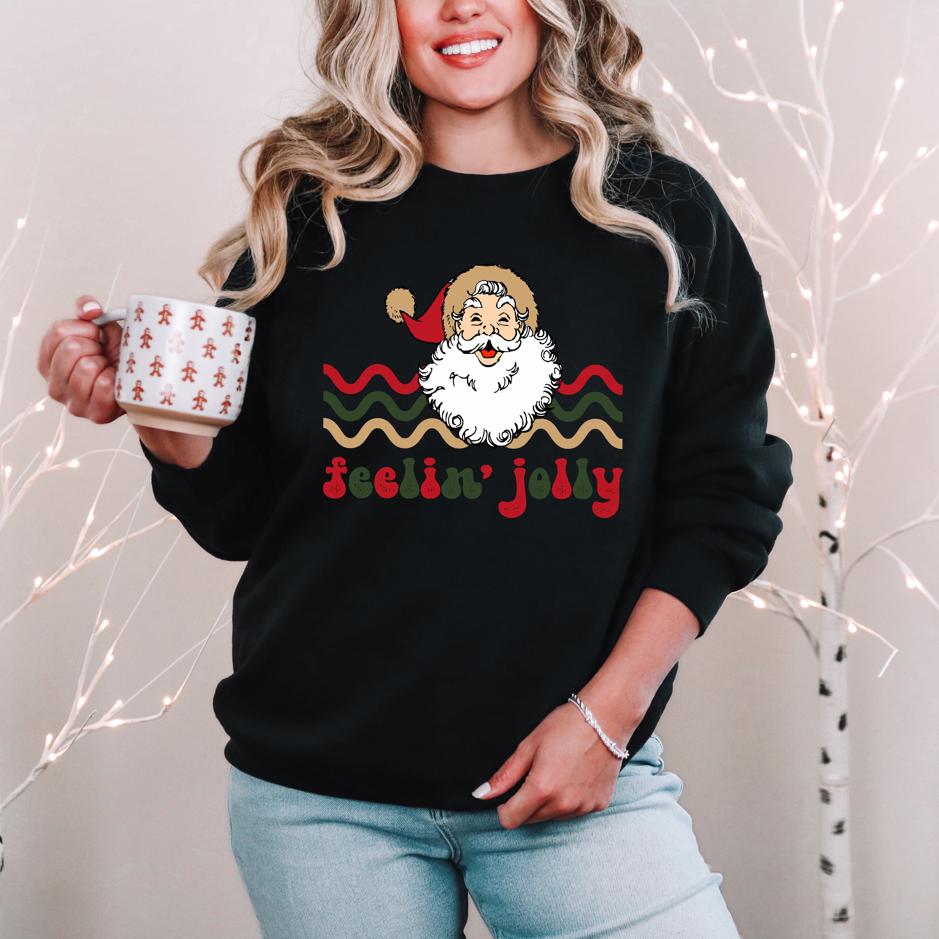 Feelin' Jolly Stripes | Sweatshirt