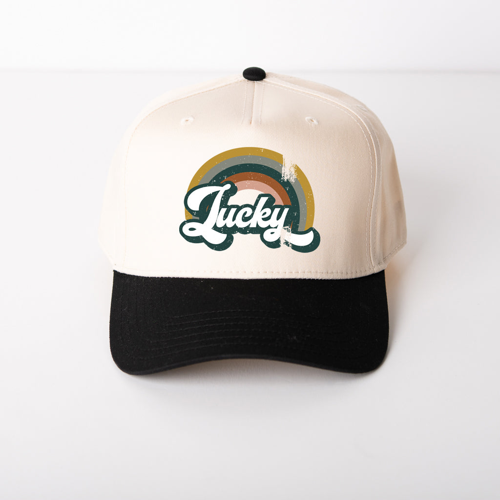 Lucky Rainbow | Canvas Trucker Hat