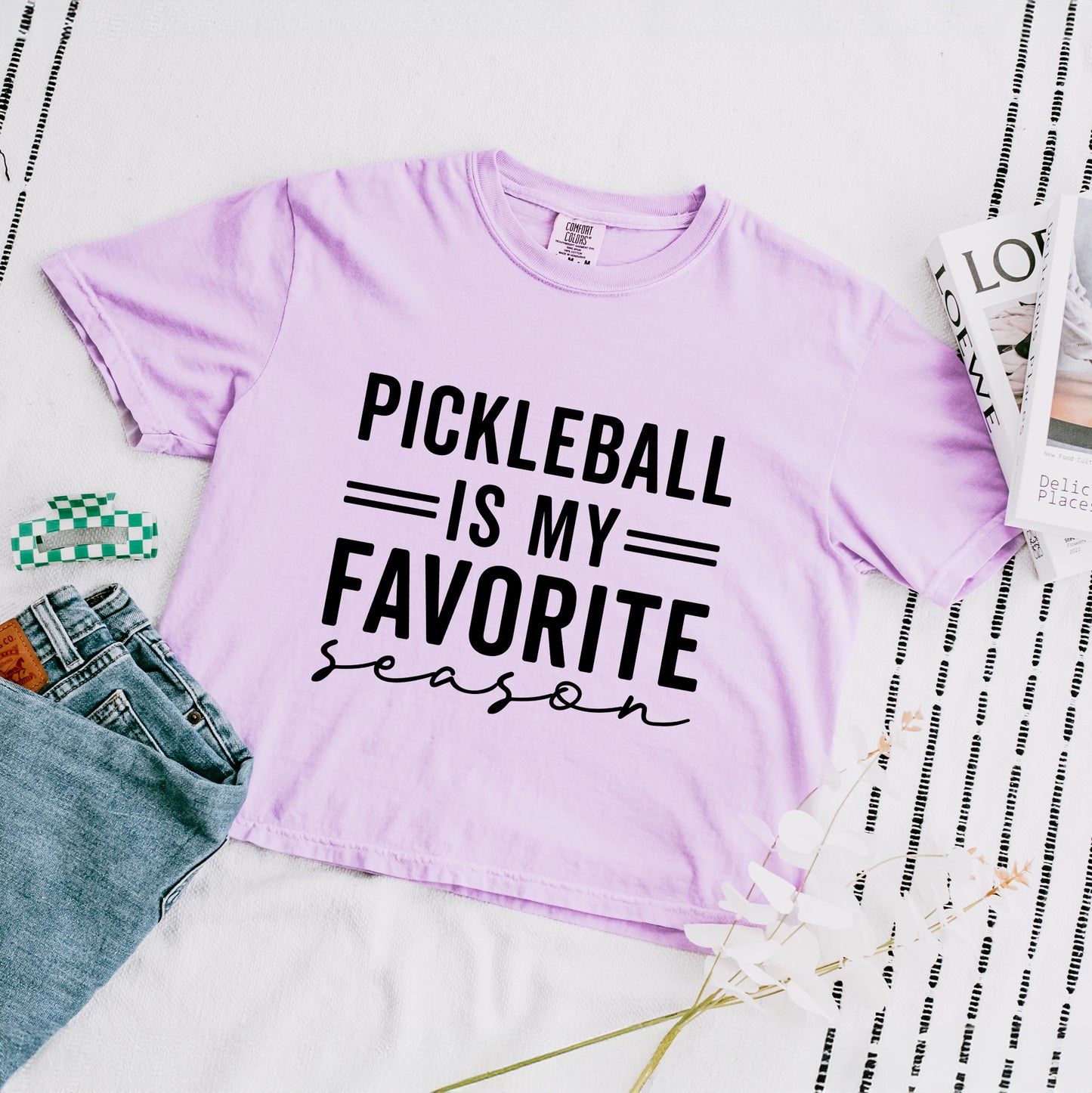 Pickleball Is My Favorite Season | Relaxed Fit Cropped Tee