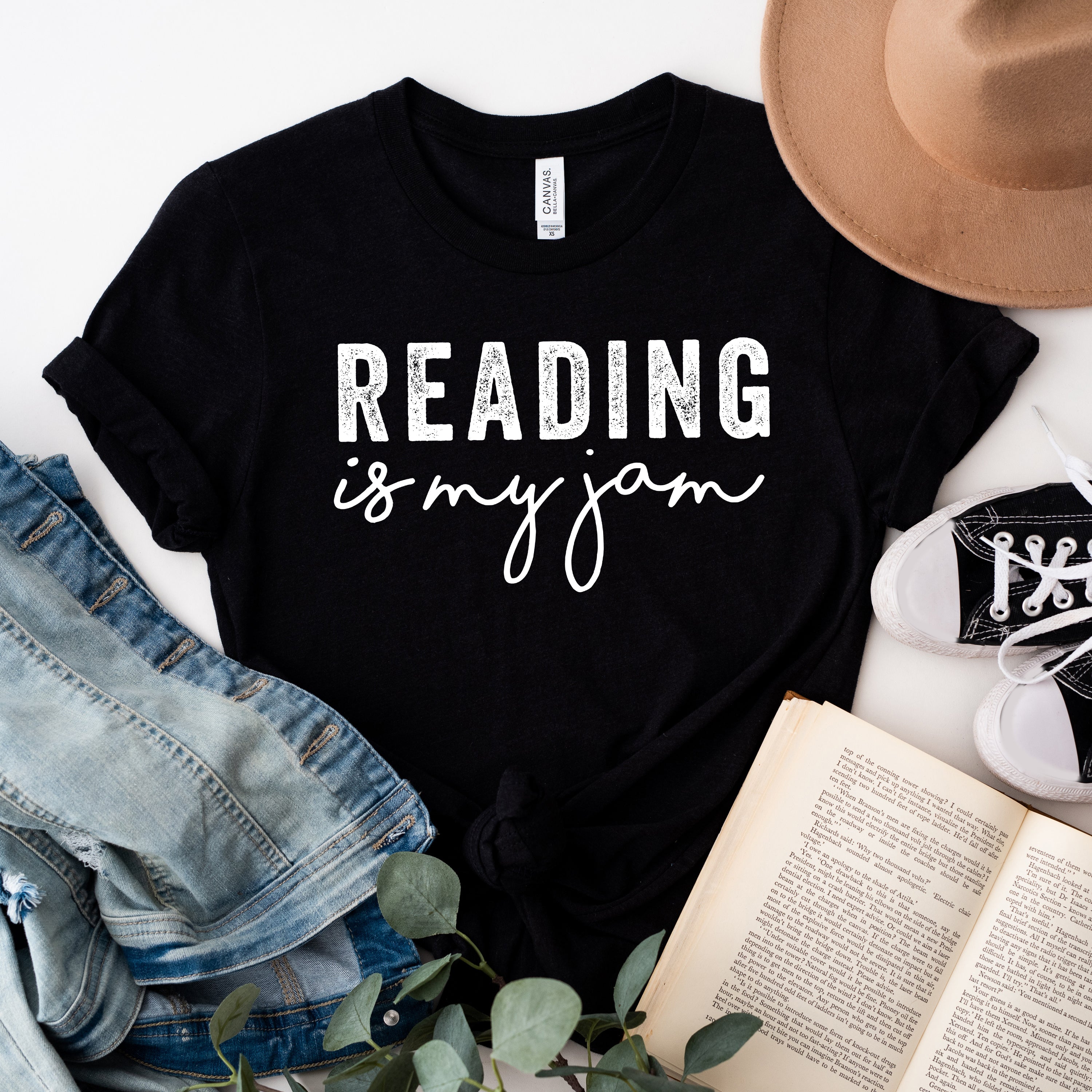 Reading Is My Jam |Short Sleeve Crew Neck