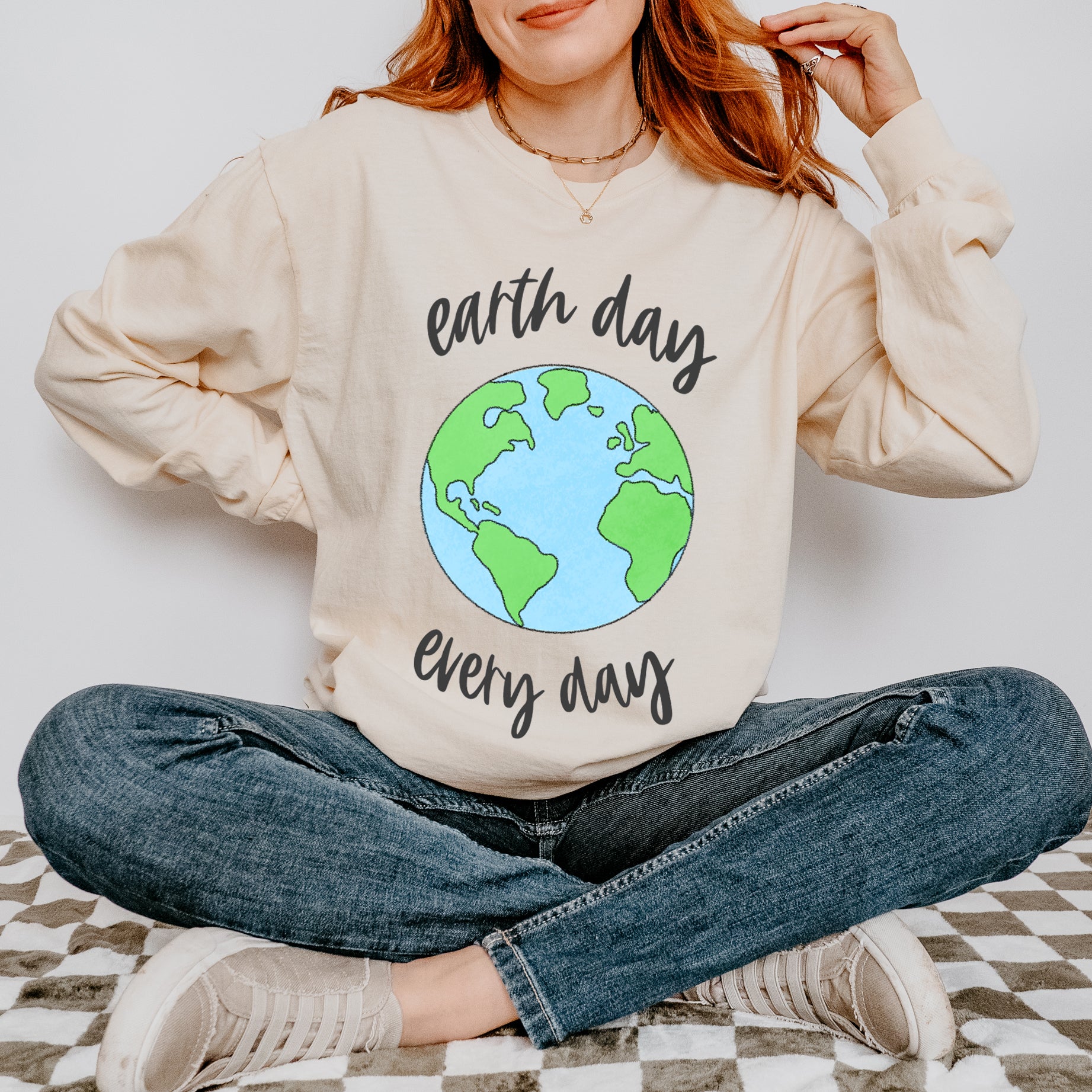 Earth Day Every Day | Garment Dyed Long Sleeve