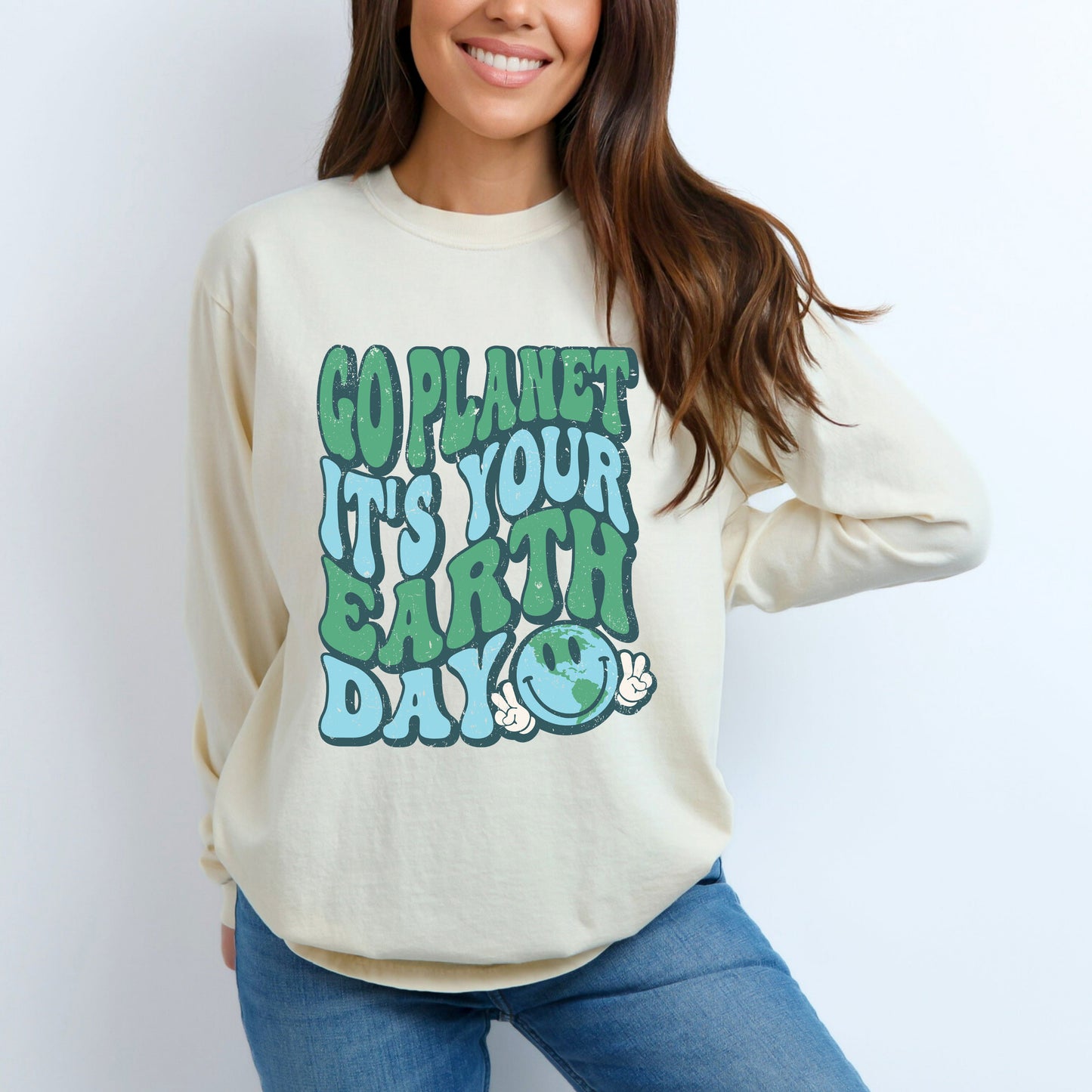 Go Planet | Garment Dyed Long Sleeve