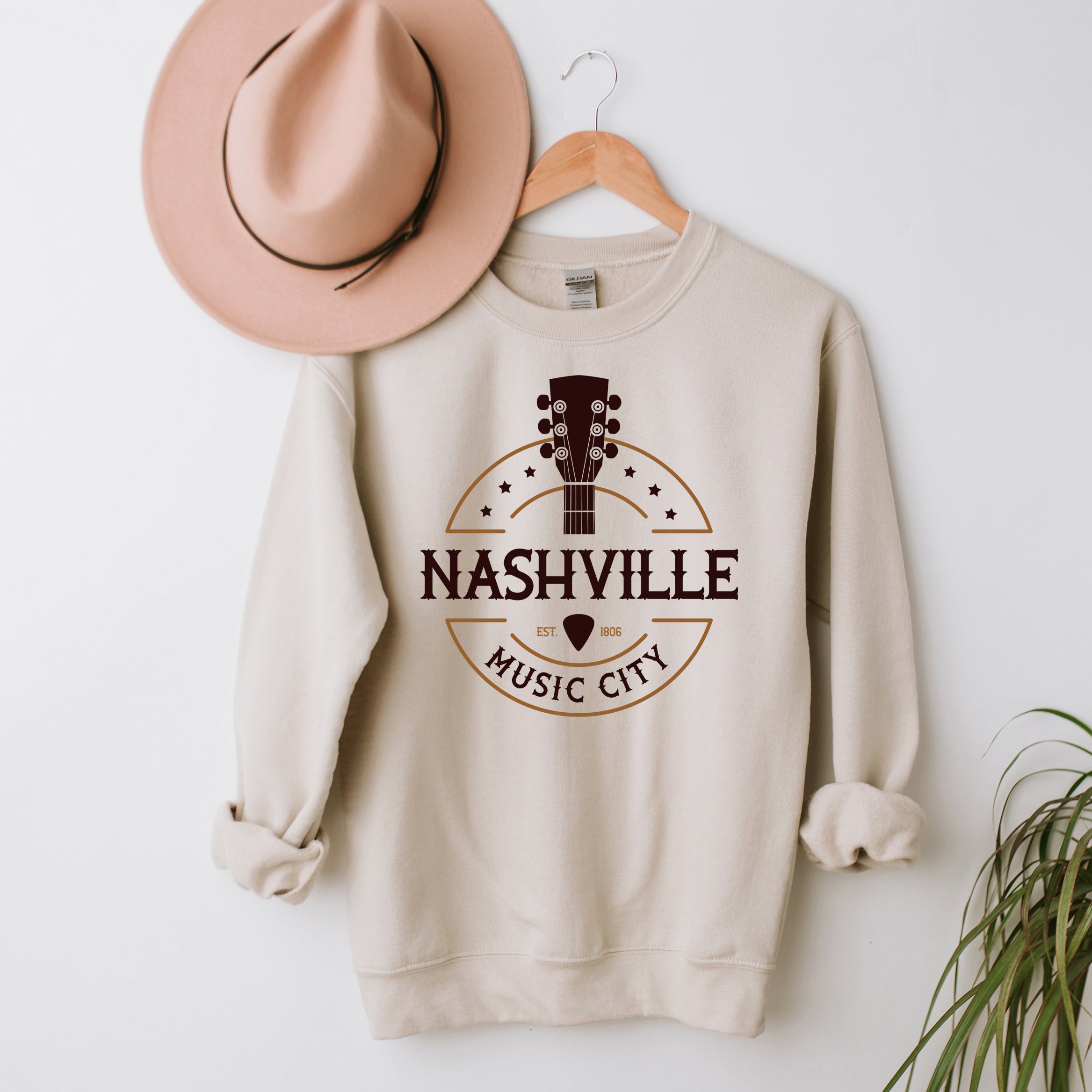 Nashville Music City Guitar | Sweatshirt