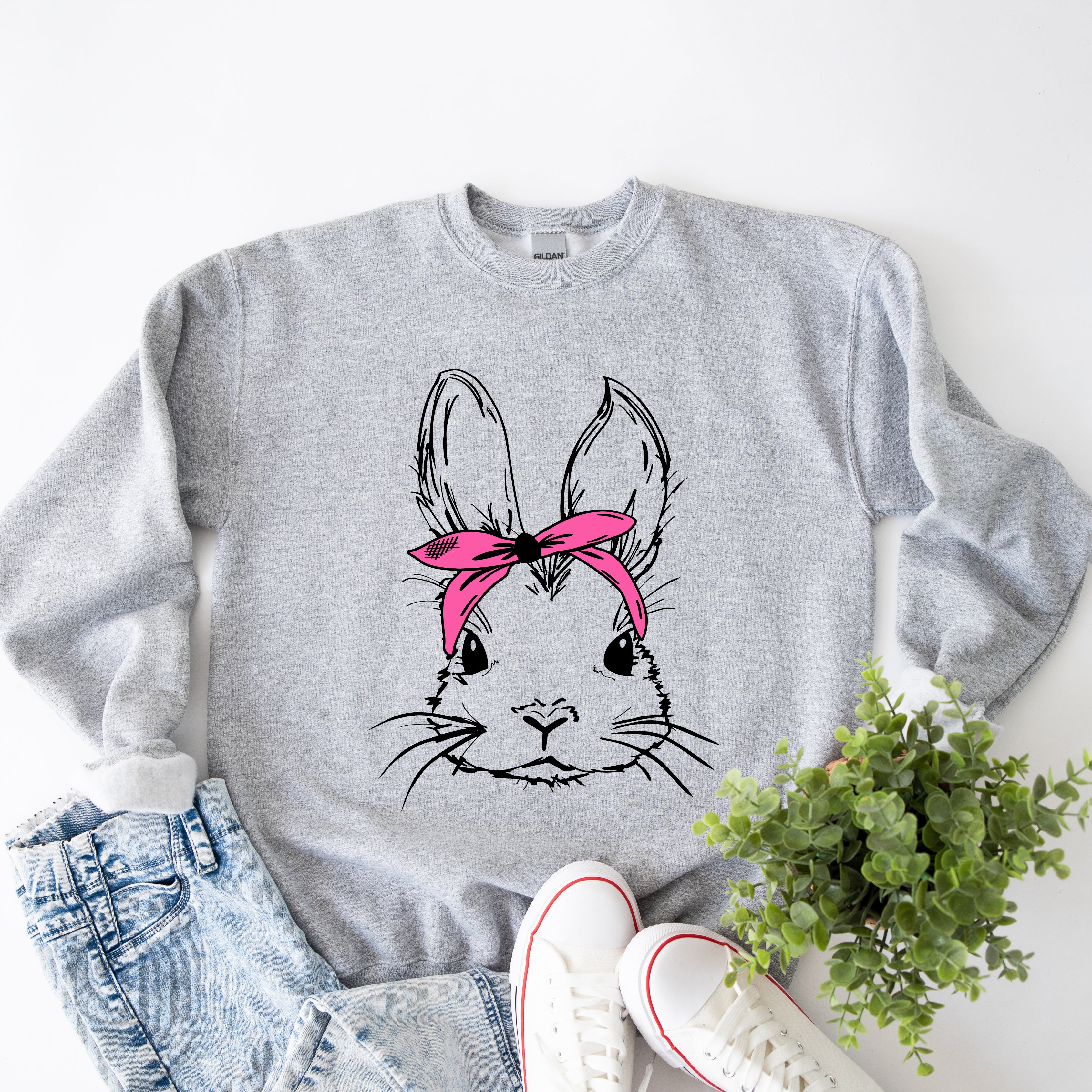 Bunny With Bandana | Sweatshirt