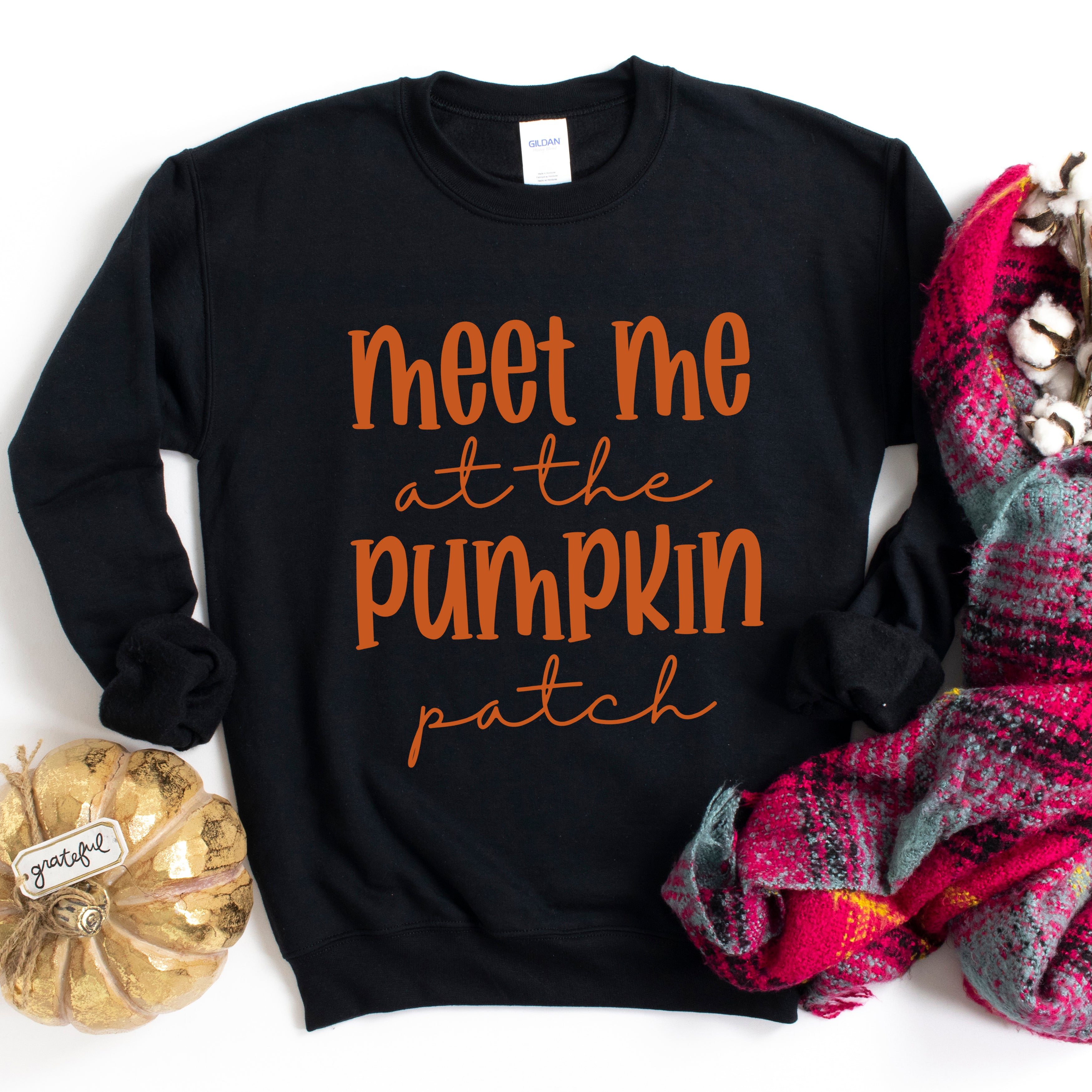 Meet Me At The Pumpkin Patch Script | Sweatshirt