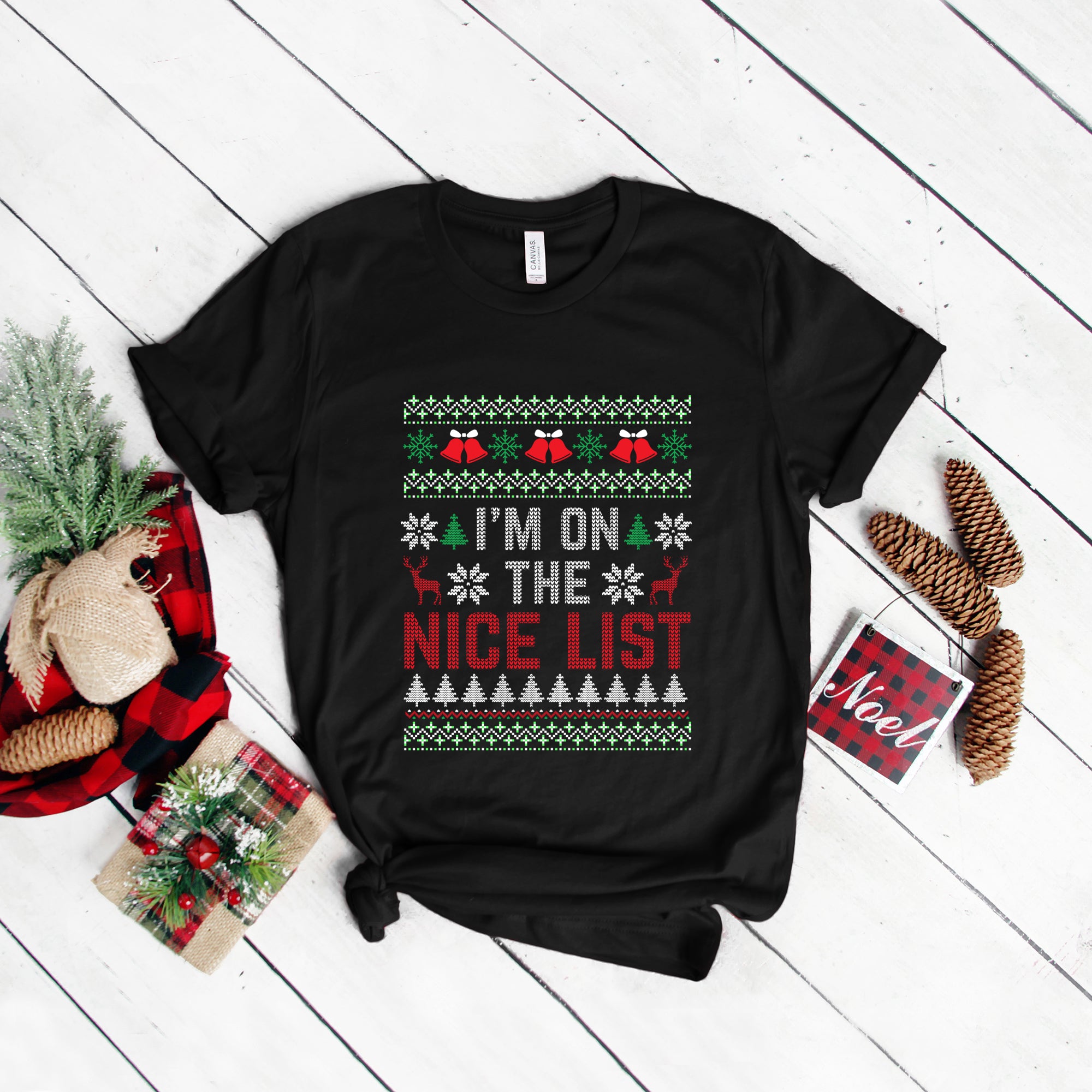 I'm on the Nice List | Short Sleeve Crew Neck