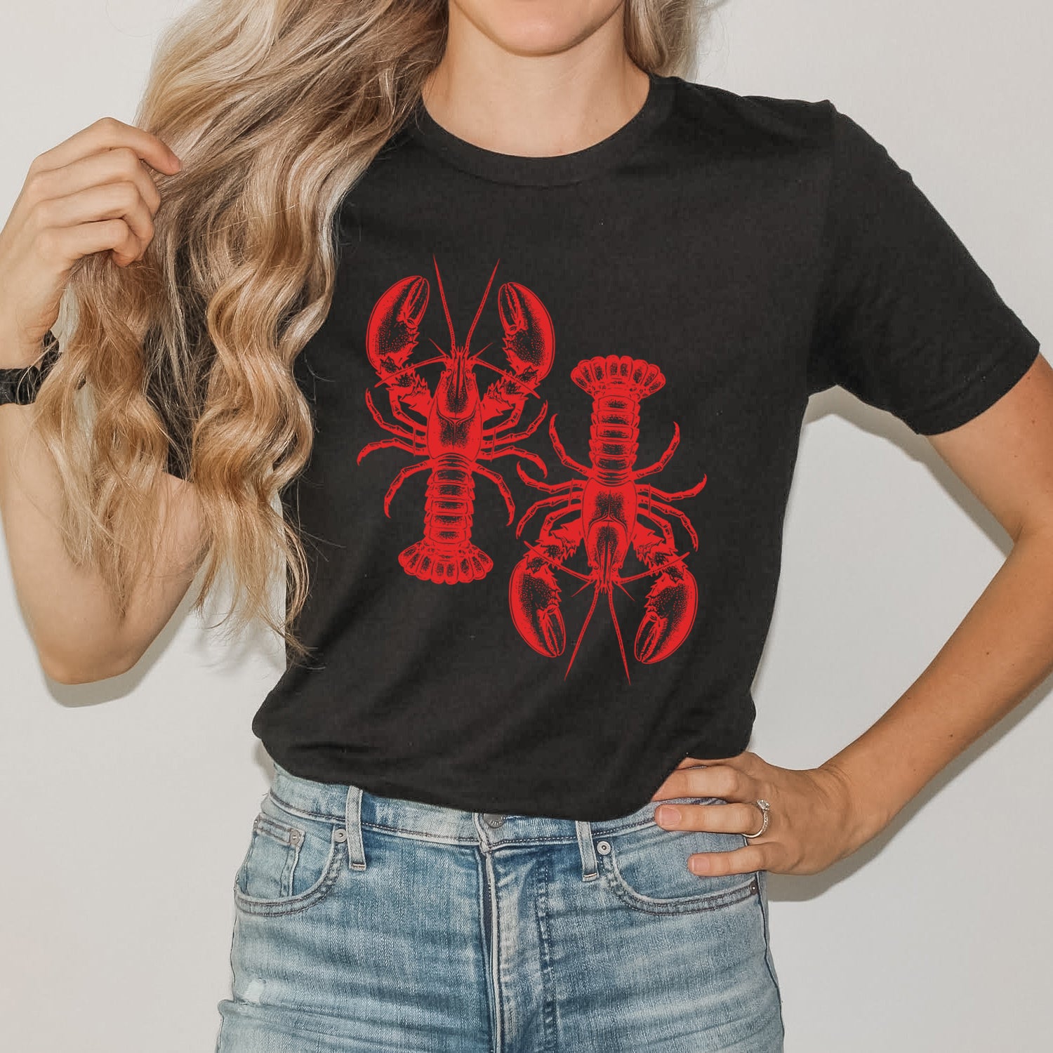 Two Lobsters | Short Sleeve Graphic Tee