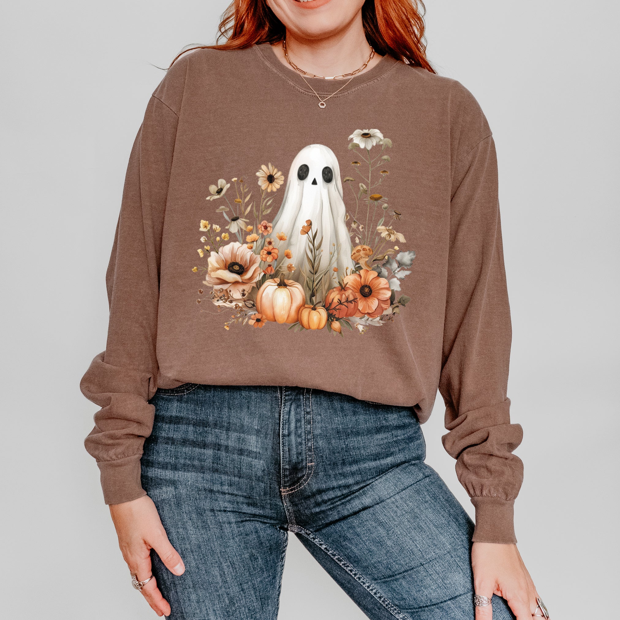 Ghost Watercolor | Garment Dyed Long Sleeve