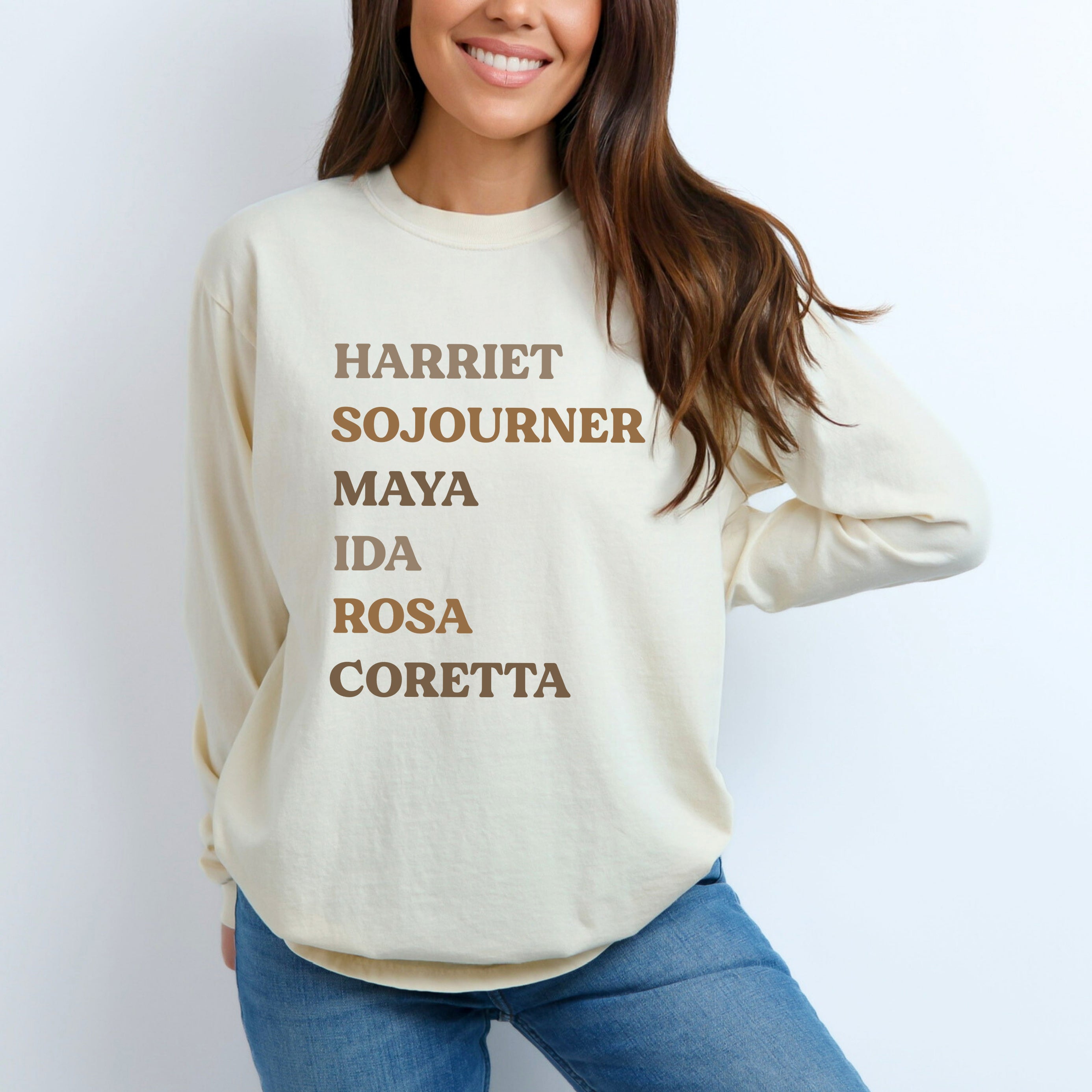 Black History Women | Garment Dyed Long Sleeve