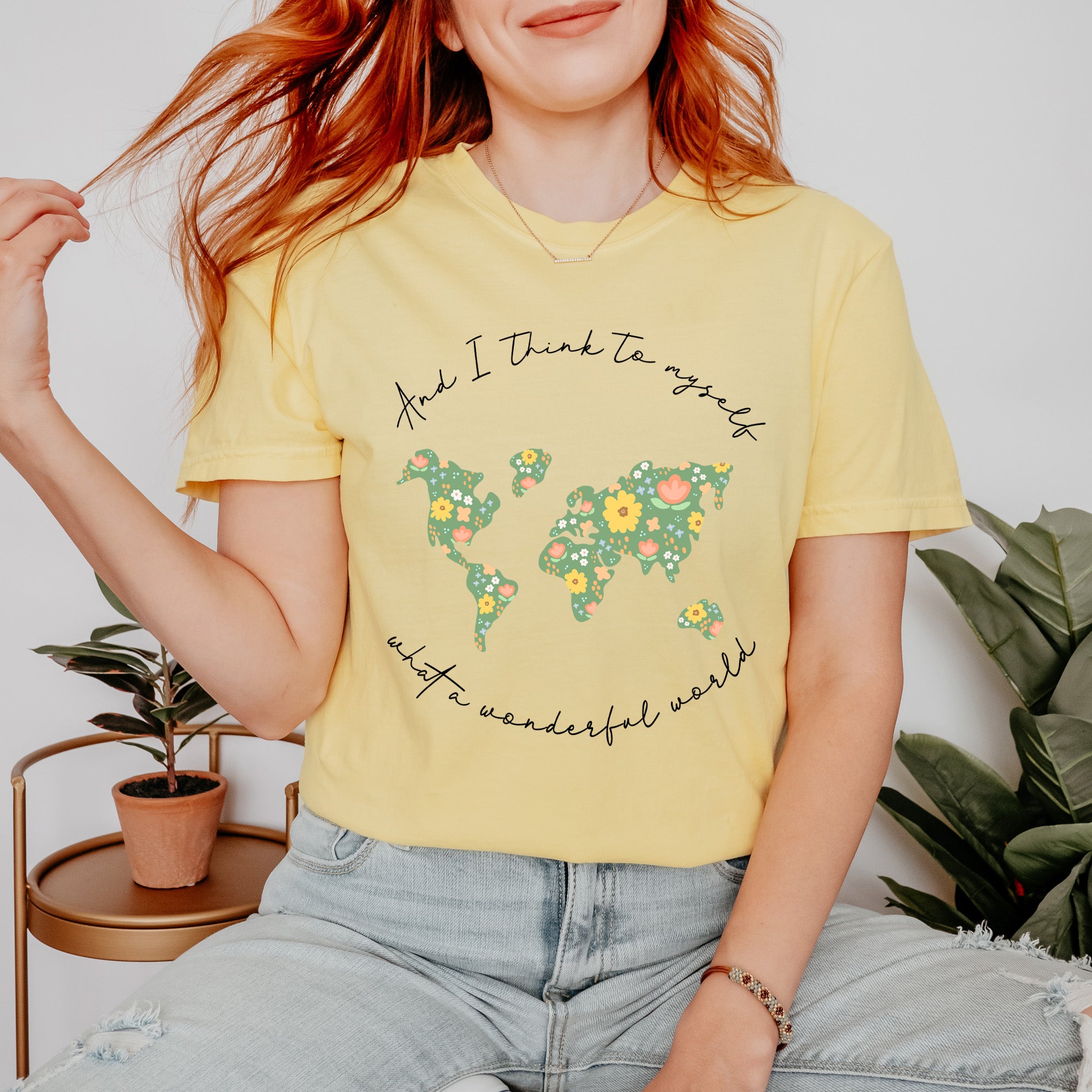 What A Wonderful World | Garment Dyed Short Sleeve Tee