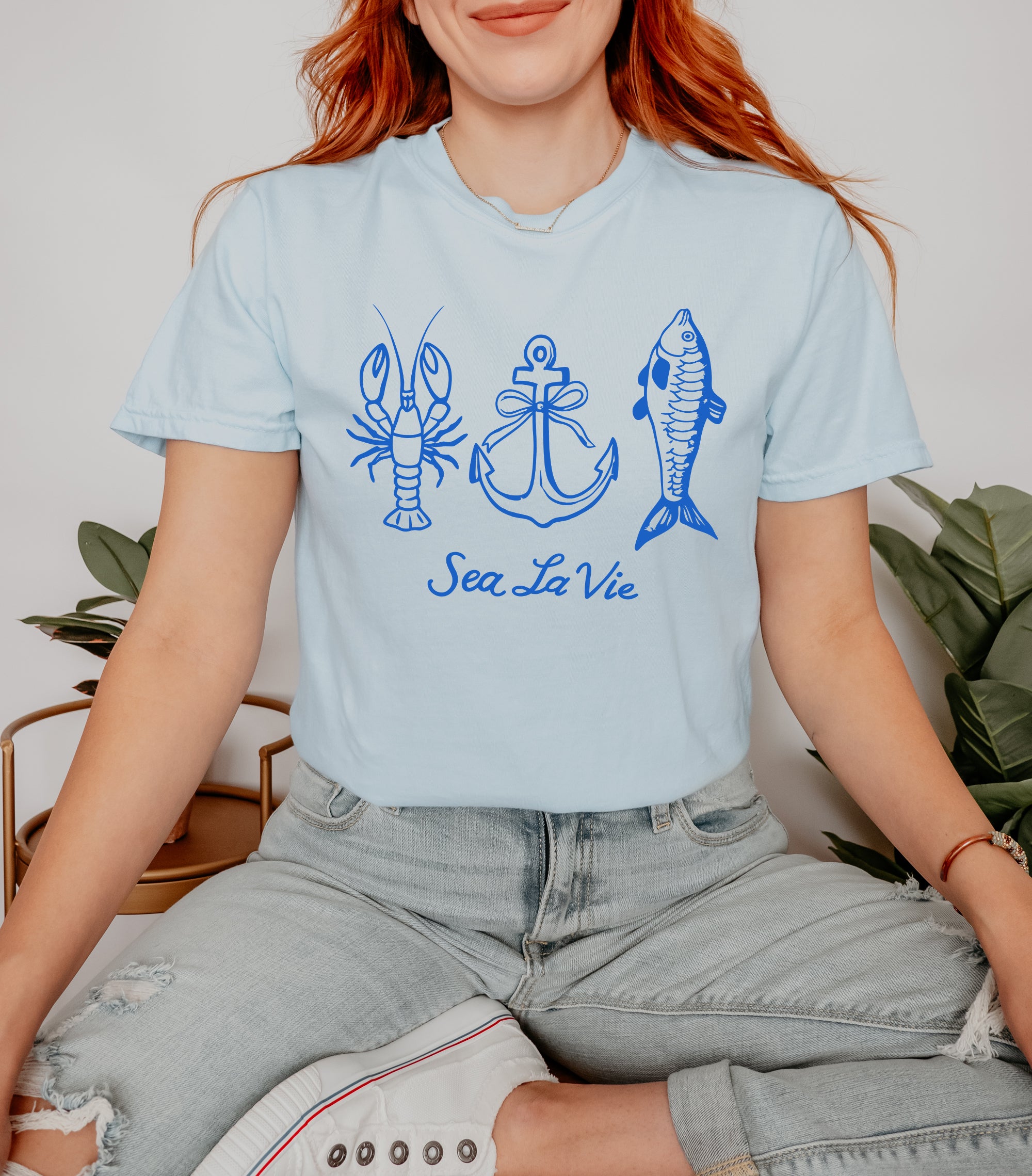 Sea La Vie 3 Across | Garment Dyed Tee
